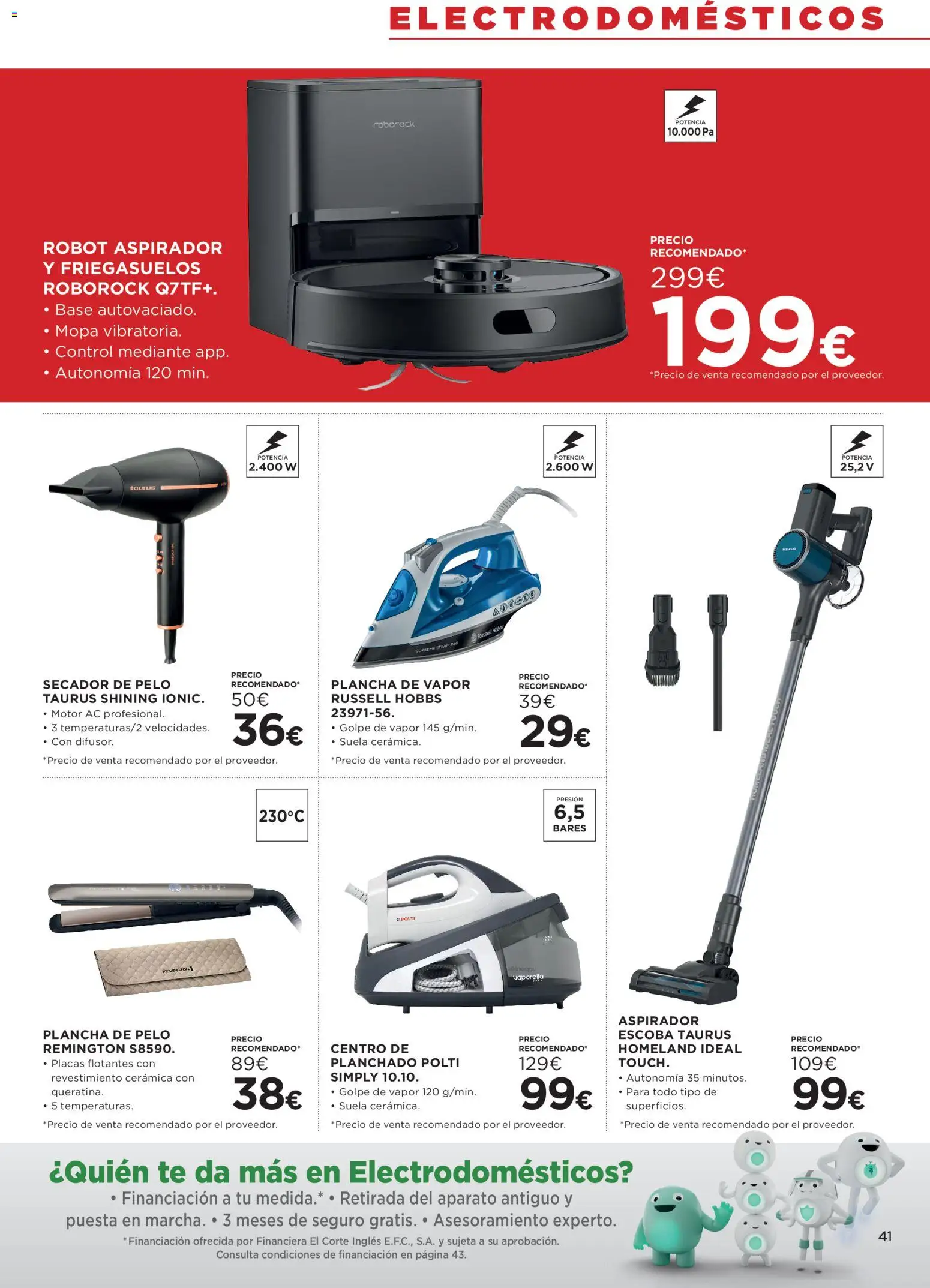 Hipercor catálogo │ válido desde el 21.05.2026 | Página: 41 | Productos: Plancha, Robot, Plancha de pelo, Aspirador