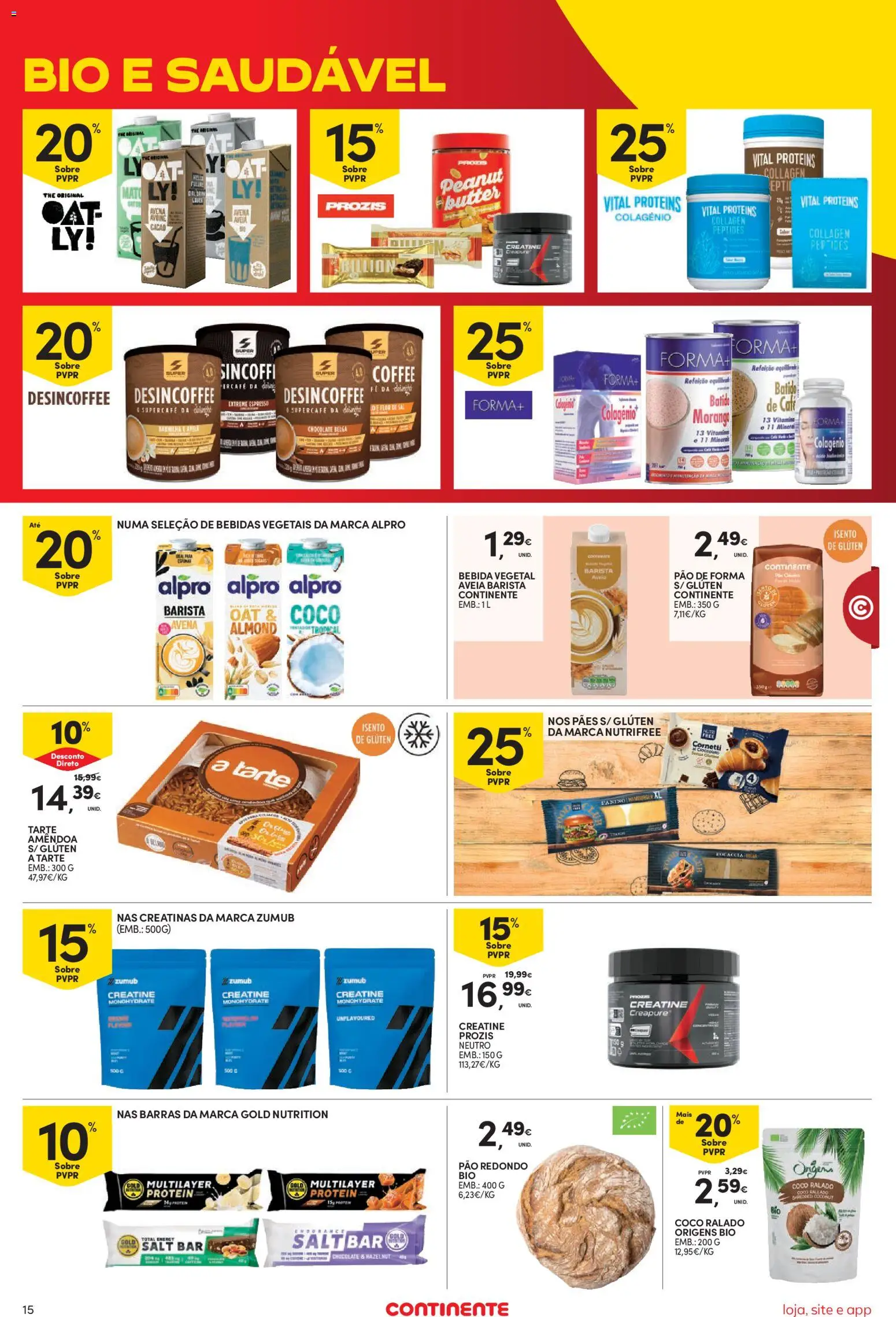 Continente Semanal Continente Bom Dia │ válido de 07/07/2026 | Página: 17 | Produtos: Aveia, Pão, Chocolate, Tarte