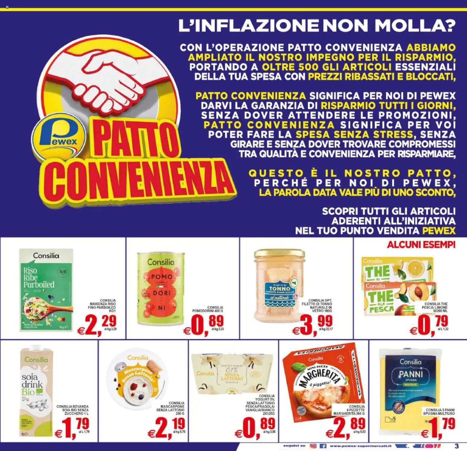 Volantino Pewex del 22/07/2026 | Pagina: 3 | Prodotti: Spugna, Pesca, Data, Tonno