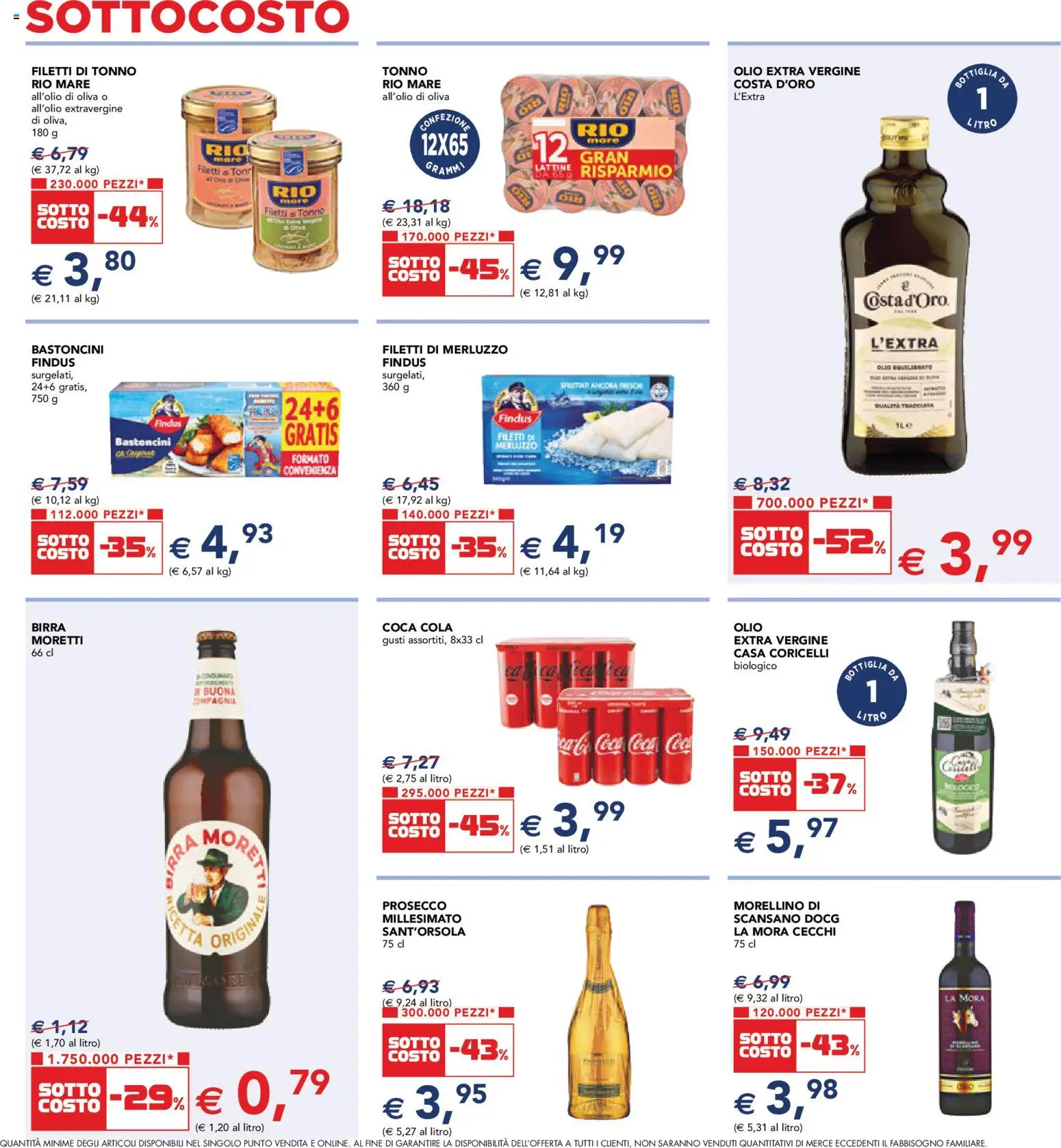 Volantino Esselunga S del 07.05.2026 | Pagina: 3 | Prodotti: Birra, Prosecco, Olio, Coca Cola