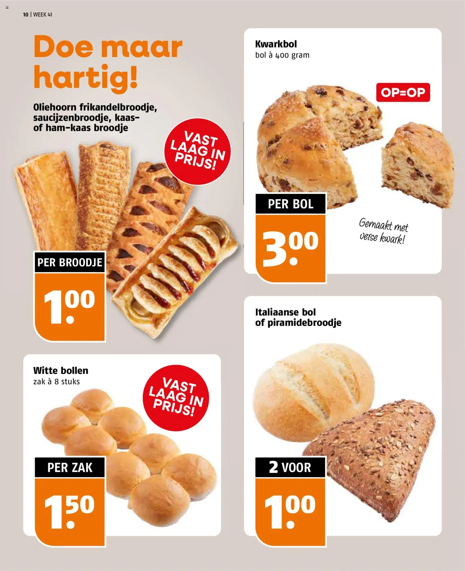 {H1} | Pagina: 10 | Producten: Kaas, Kwark, Broodje, Bol
