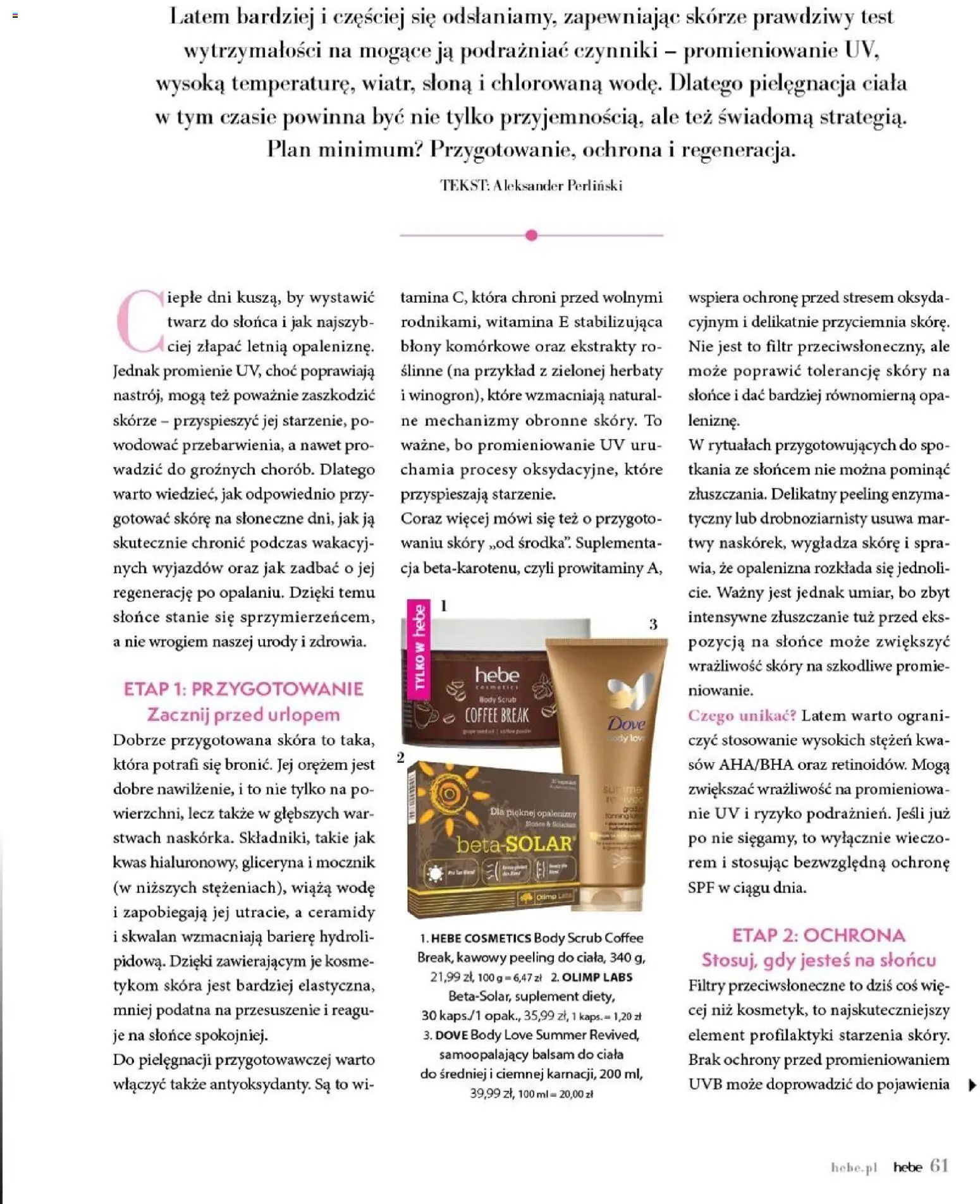Hebe gazetka - Magazyn od 01.07.2026 | Strona: 61 | Produkty: Body, Peeling