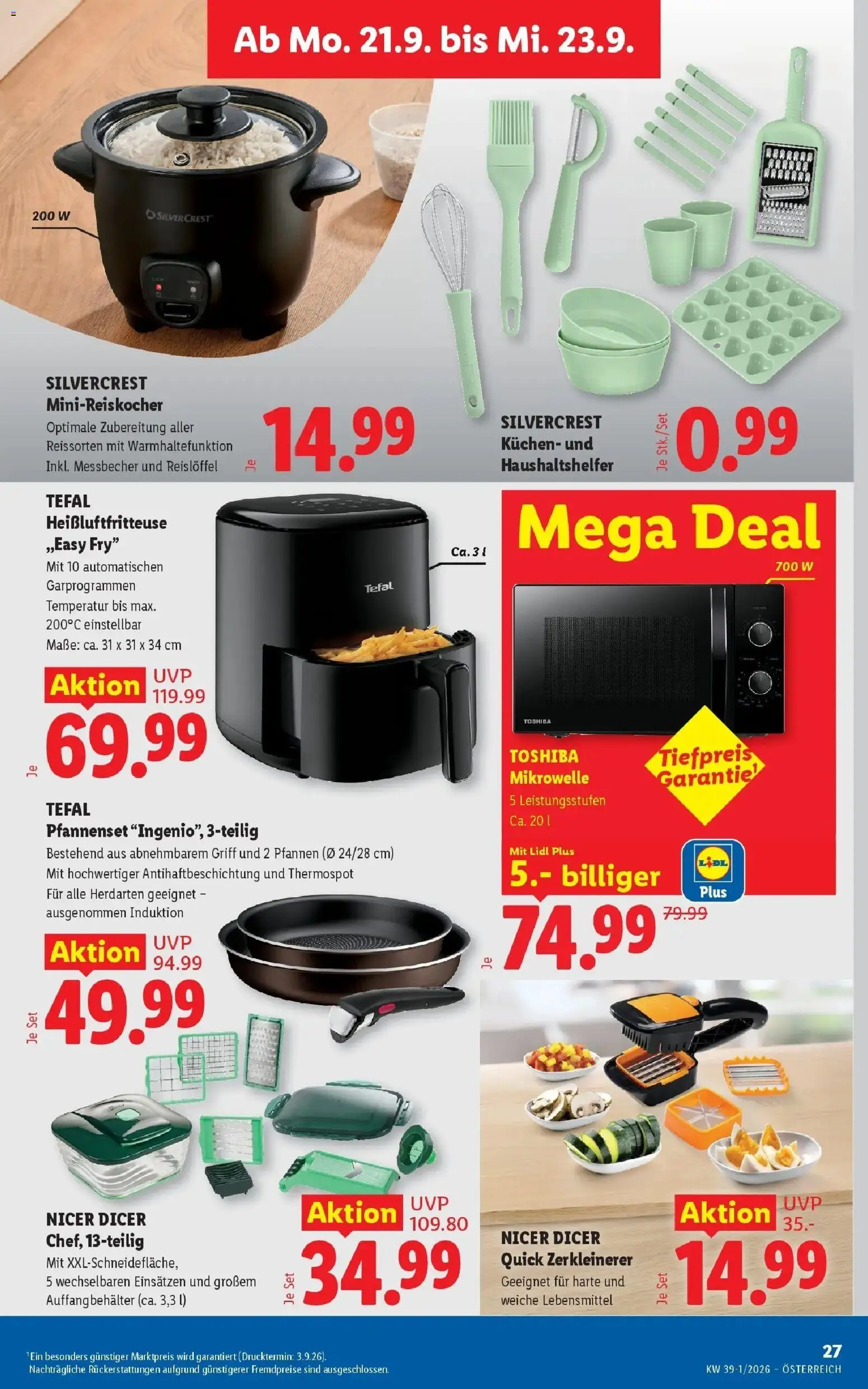 Lidl Flugblatt - Jenbach ab 13.09.2026 - Angebote ab donnerstag | Seite: 32 | Produkte: Lebensmittel, Mikrowelle