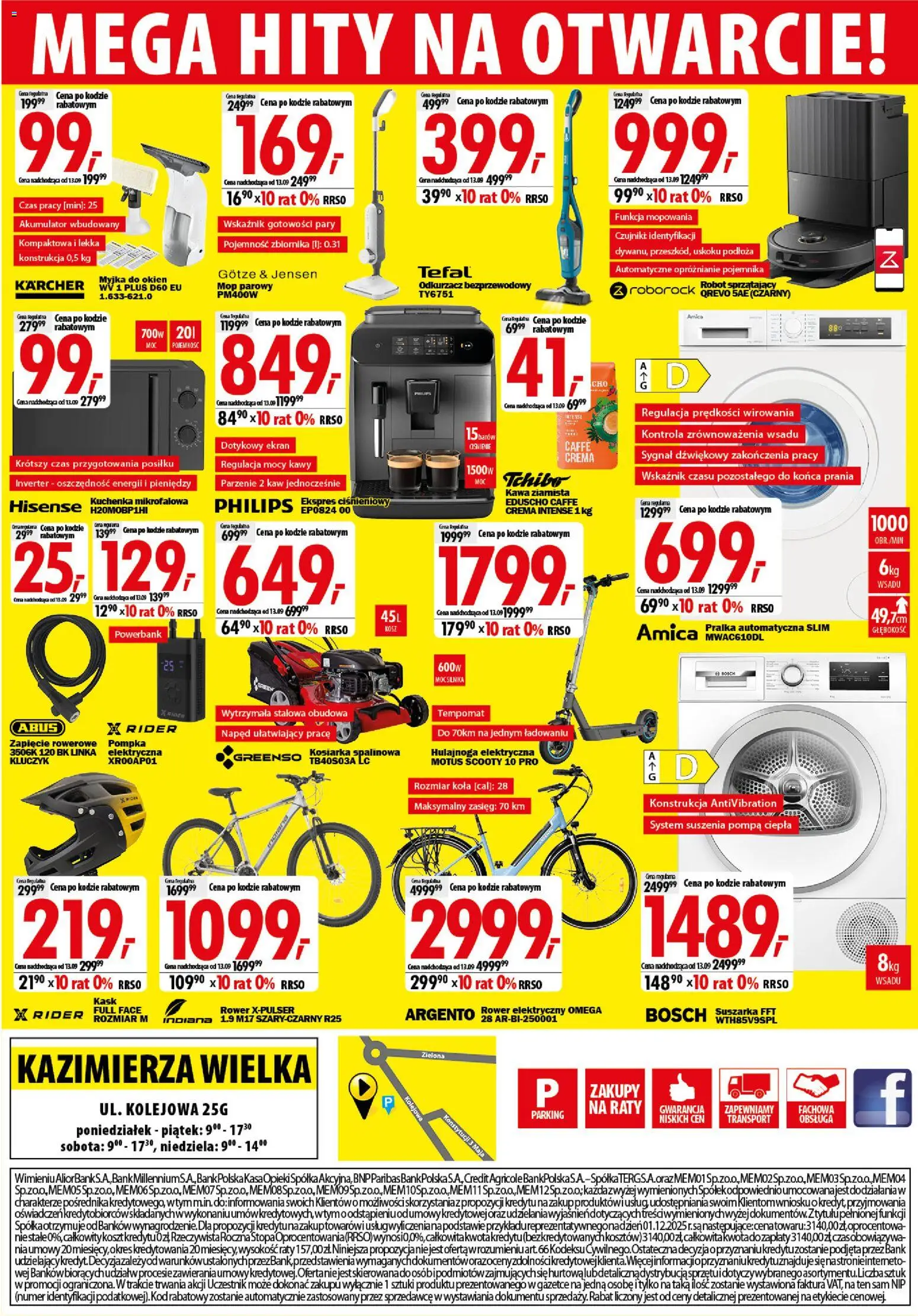 Mediaexpert promocje - Wielkie otwarcie Kazimierza Wielka od 03.09.2026 | Strona: 8 | Produkty: Robot, Omega, Robot sprzątający, Pralka automatyczna