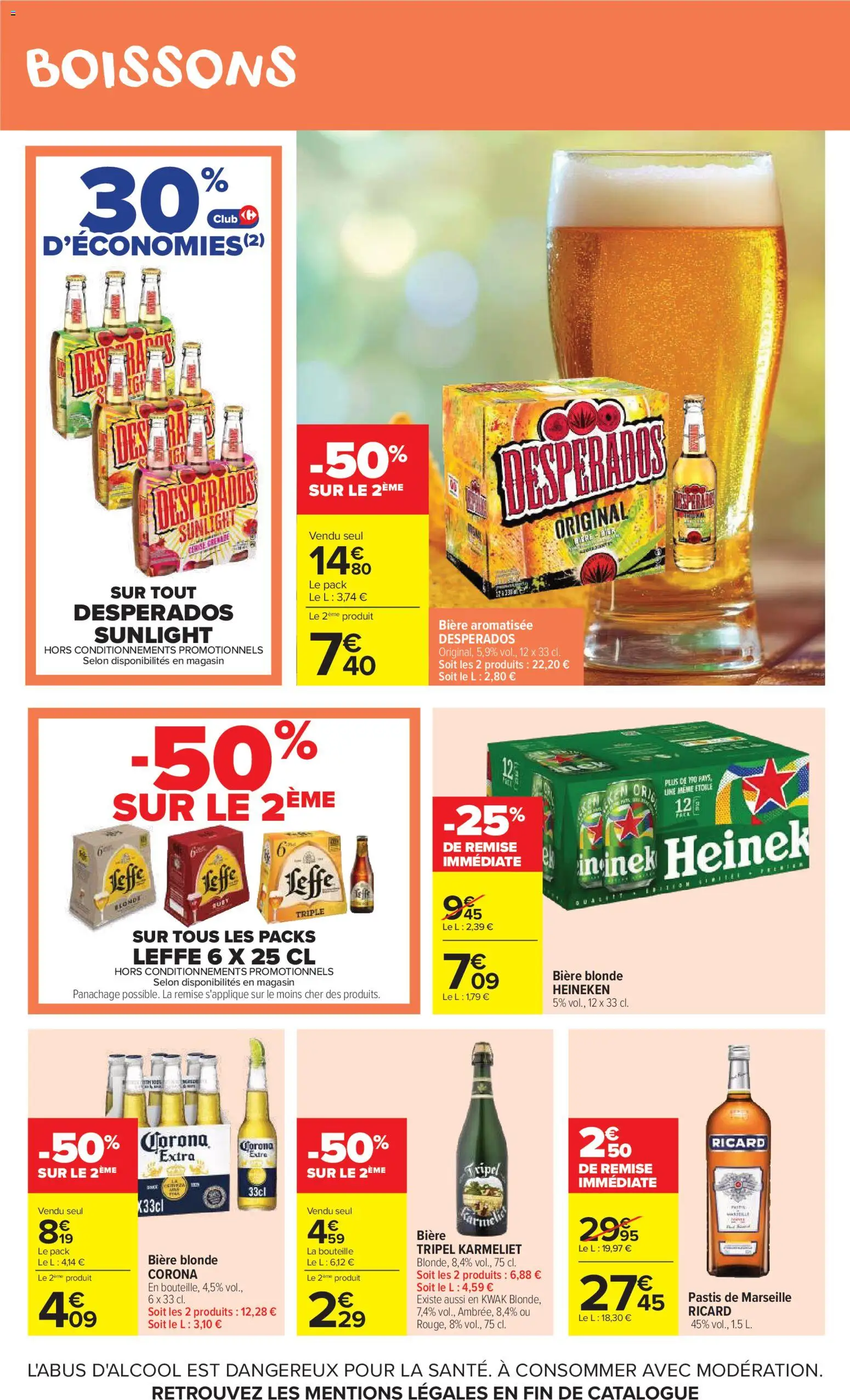 {H1} | Page: 43 | Produits: Desperados, Ricard, Bière blonde, Heineken
