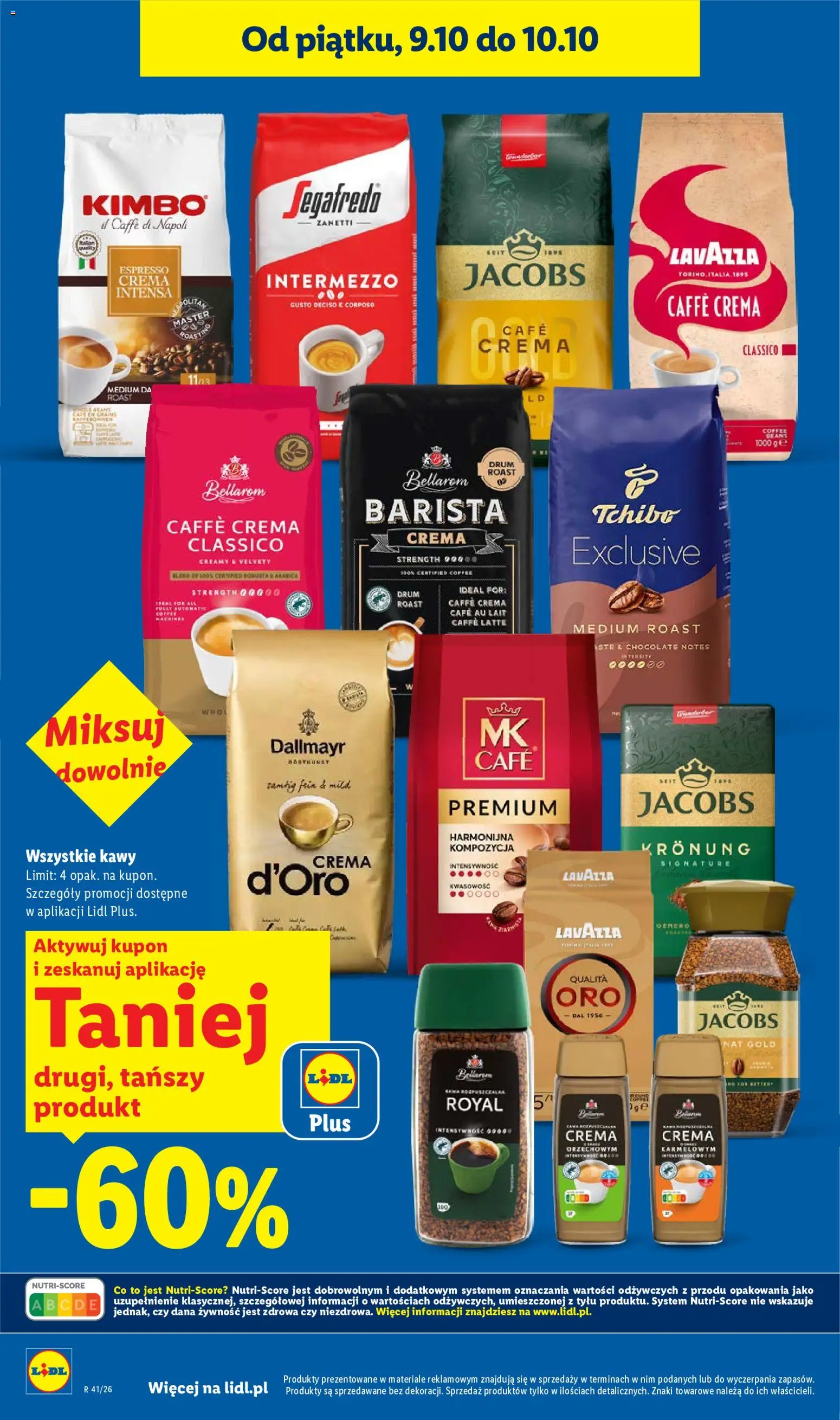 Lidl Polsko leták od 08.10.2026 | Strana: 6 | Produkty: Tchibo, Crema, Caffè crema, Bellarom