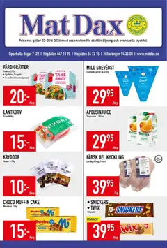 Matdax erbjudanden - Förhandsvisning av reklamblad från butik Matdax aktuell från 22/06/2026