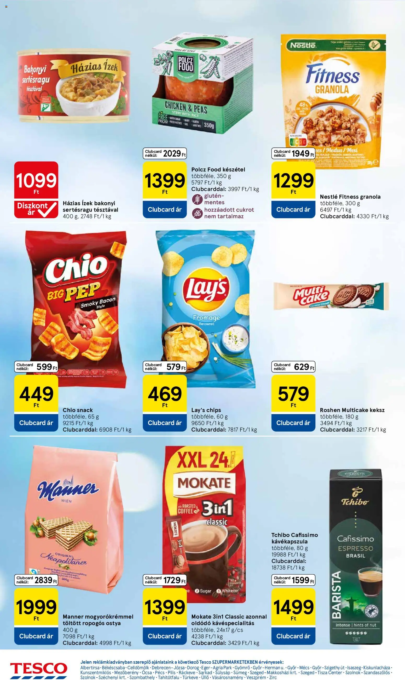 Tesco akciós ujság - amely érvényes a következő dátumtól: 11.06.2026 | Oldal: 6 | Termékek: Egér, Kávékapszula, Cafissimo, Keksz