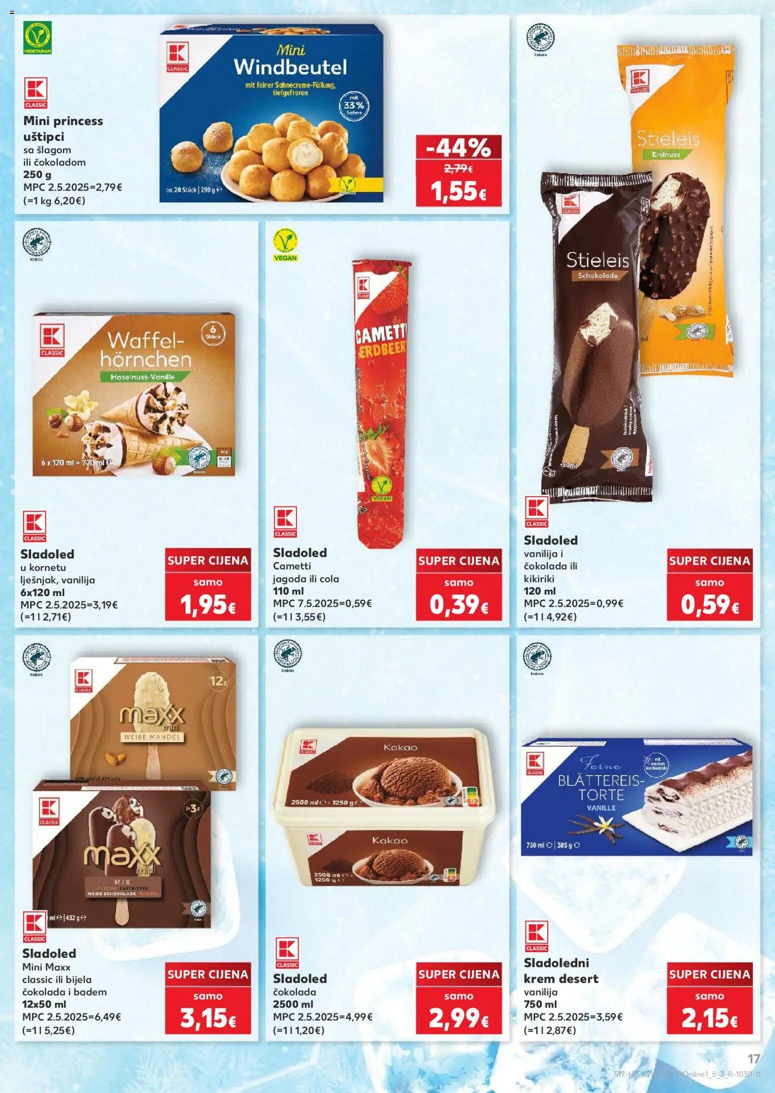 Kaufland katalog | vrijedi od 29.07.2026 | Stranica: 17 | Proizvodi: Čokolada, Kikiriki, Sladoled, Badem