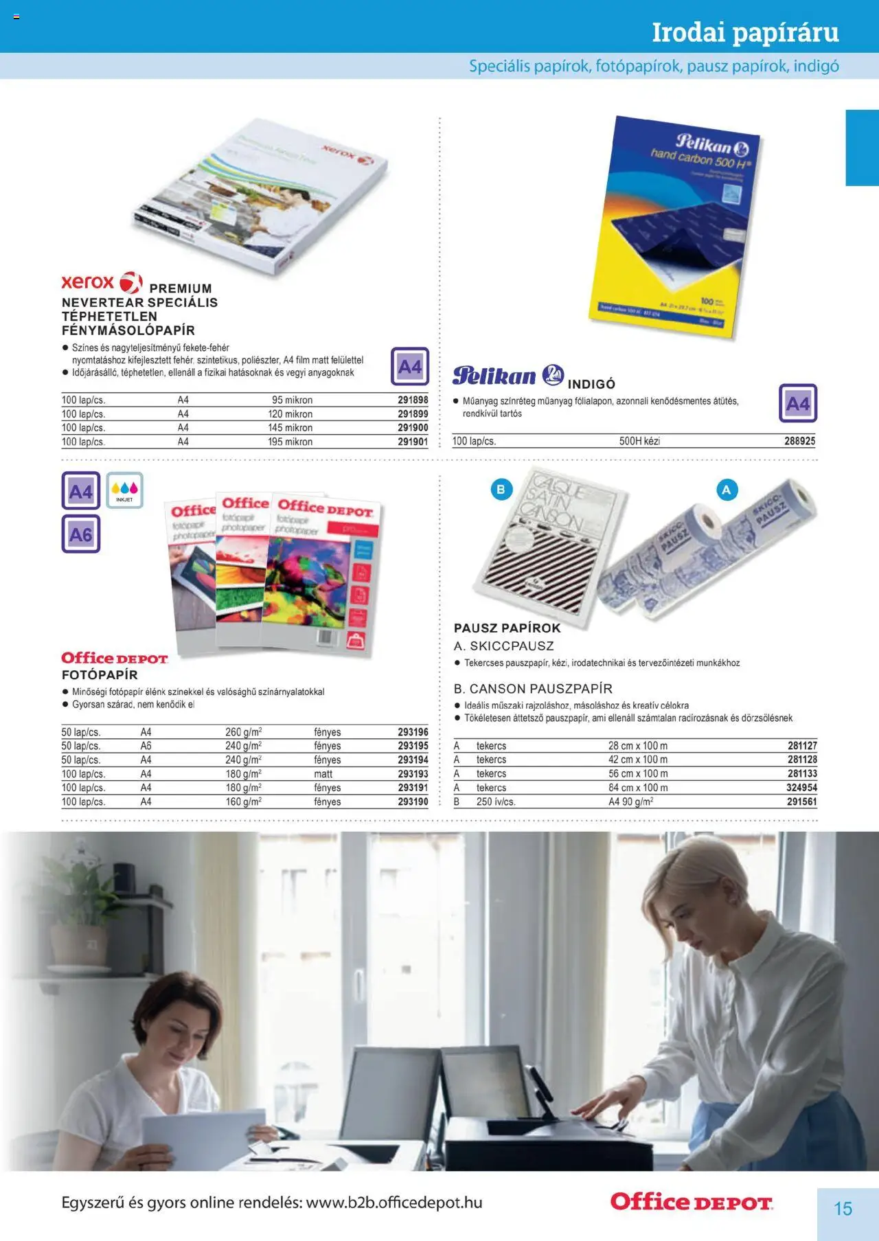 Office Depot akciós ujság - amely érvényes a következő dátumtól: 2025.04.10. | Oldal: 15 | Termékek: Fénymásolópapír