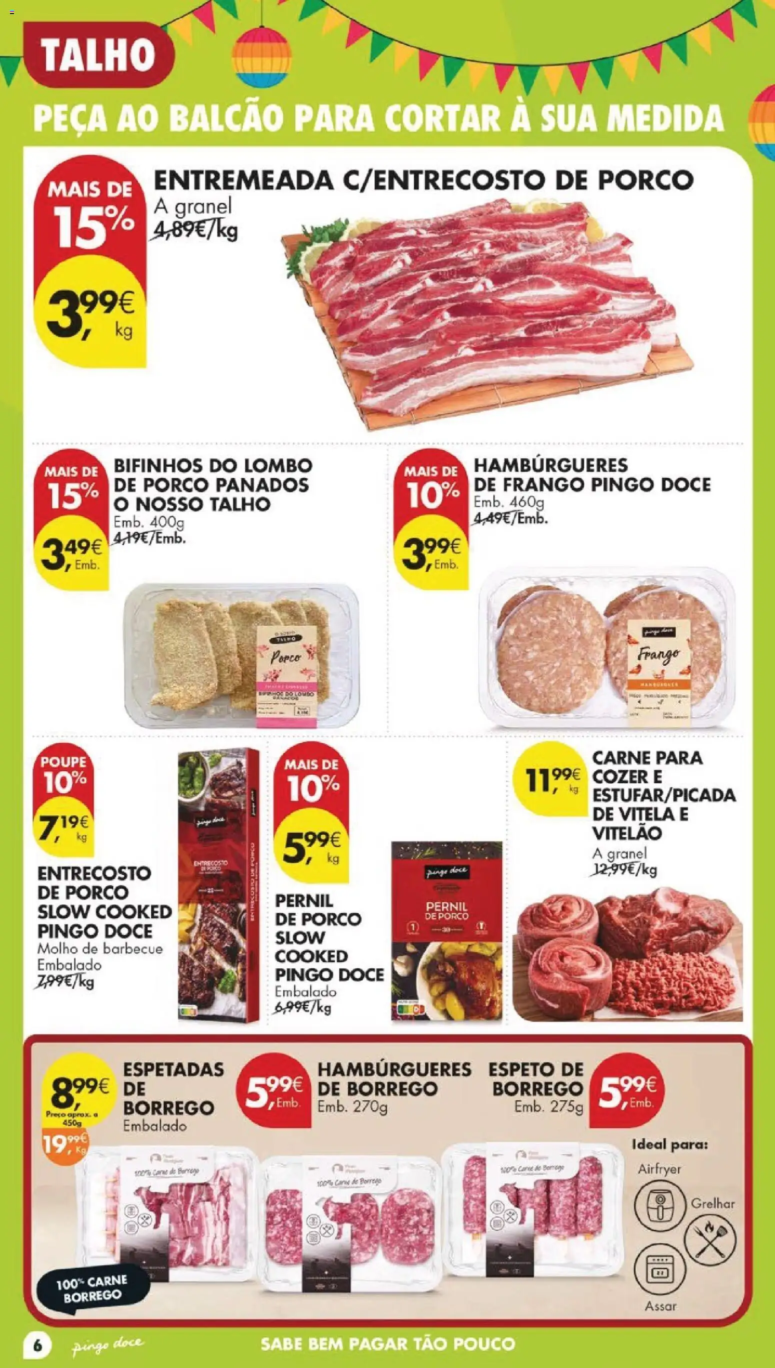 Pingo Doce folheto │ válido de 16.06.2026 | Página: 8 | Produtos: Vitela, Pernil, Lombo, Carne