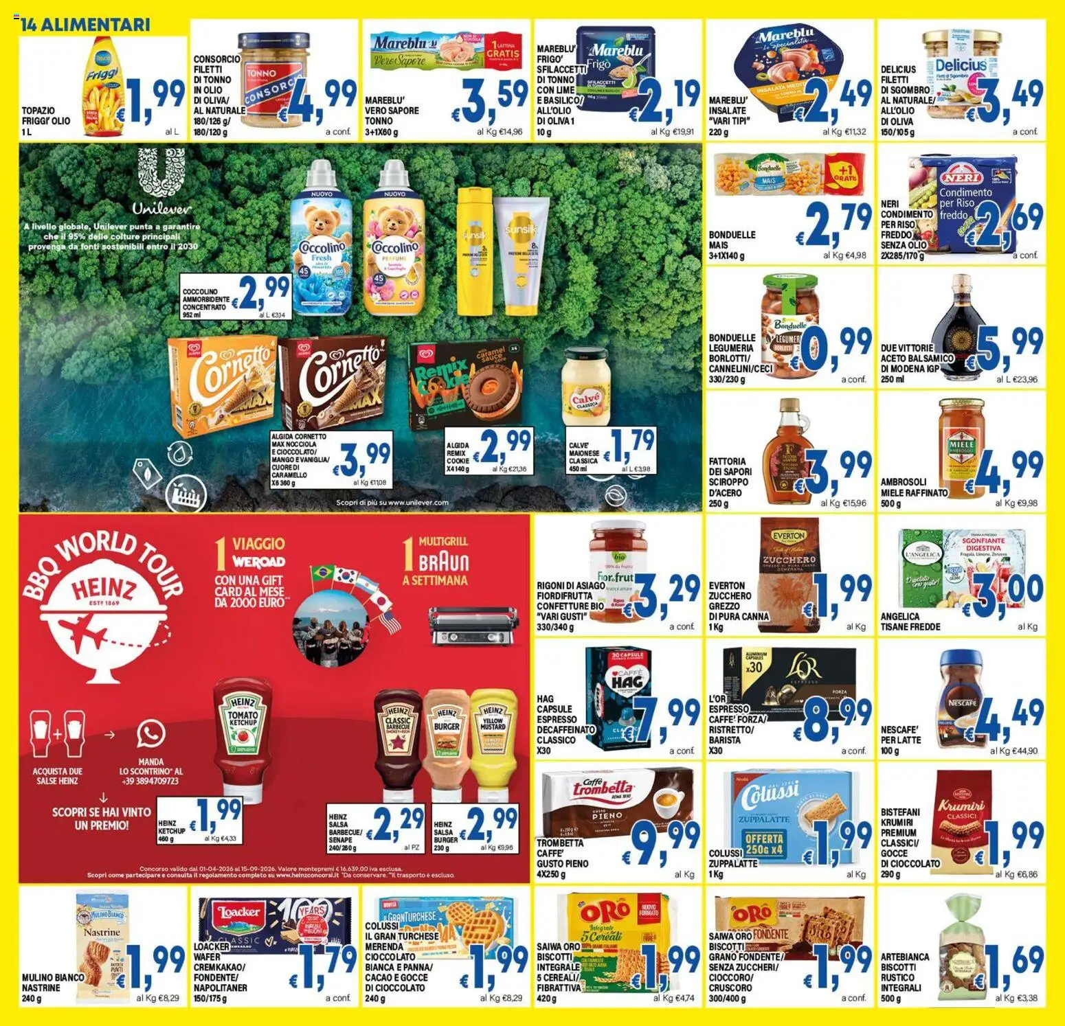 Volantino DEM del 10/07/2026 | Pagina: 14 | Prodotti: Cereali, Biscotti, Insalata, Cacao