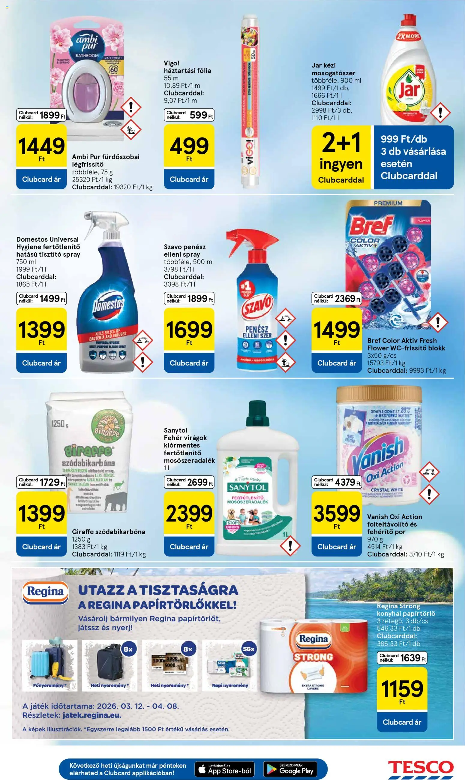 Tesco akciós ujság - amely érvényes a következő dátumtól: 2026.03.31. | Oldal: 33 | Termékek: Virágok, Játék, Légfrissítő, Mosogatószer