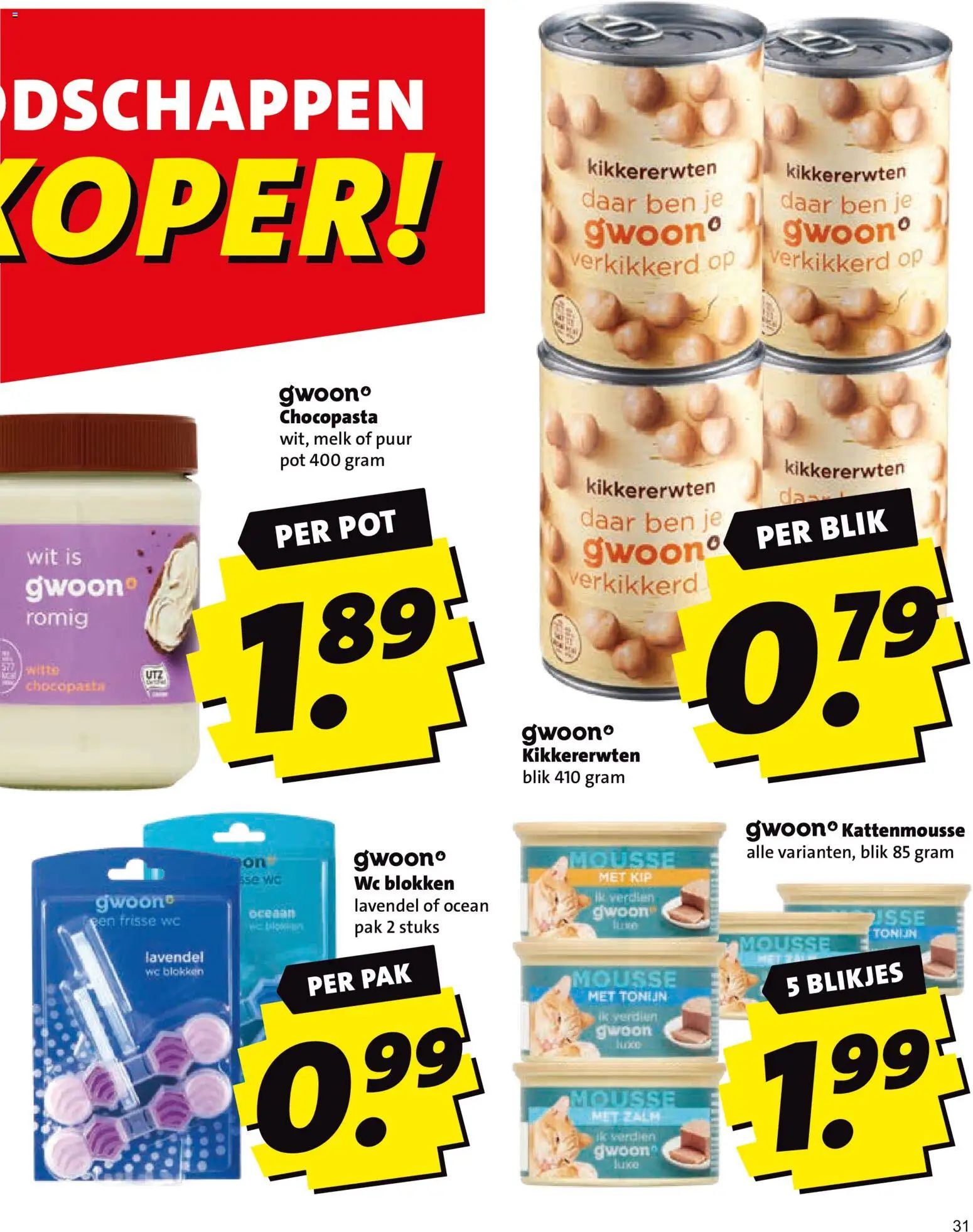 {H1} | Pagina: 31 | Producten: Zalm, Wc, Kikkererwten, Kip