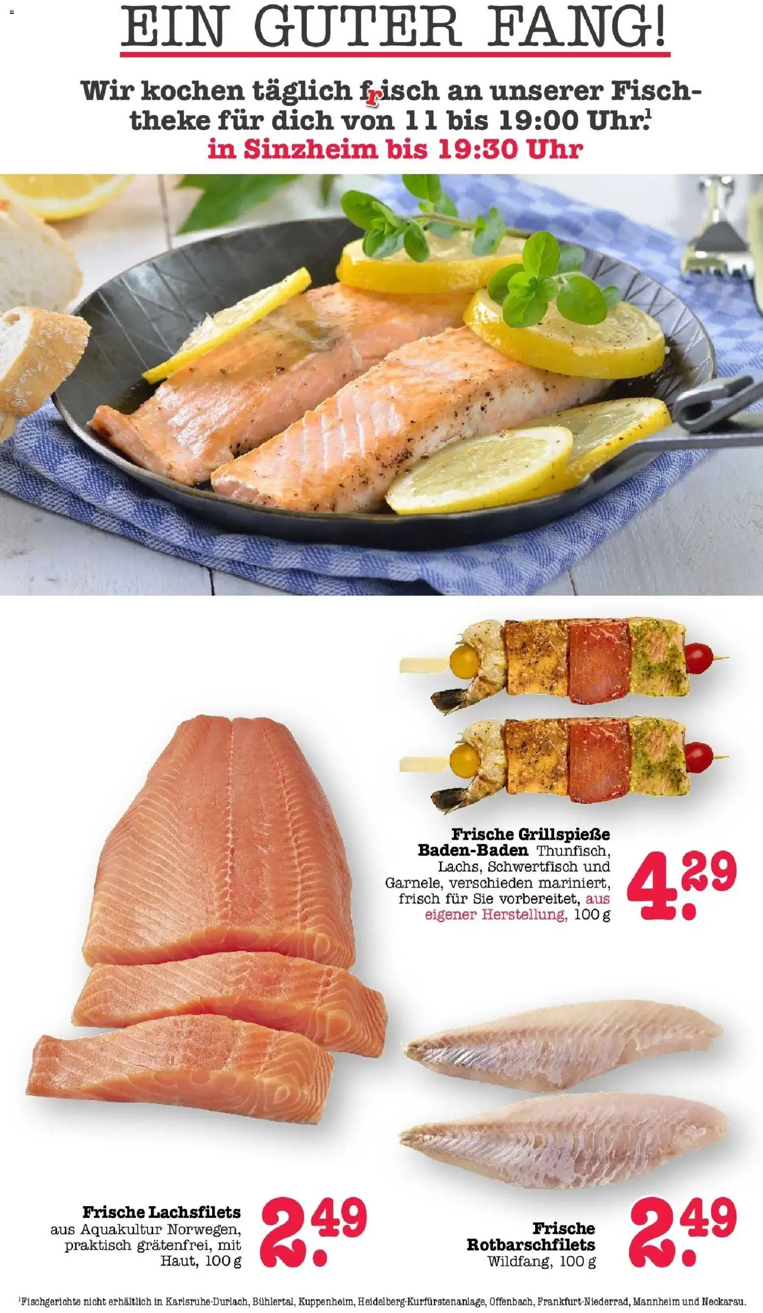 E center Prospekt Karlsruhe (ab 24.08.2026) zum Blättern | Seite: 17 | Produkte: Theke, Fisch, Uhr