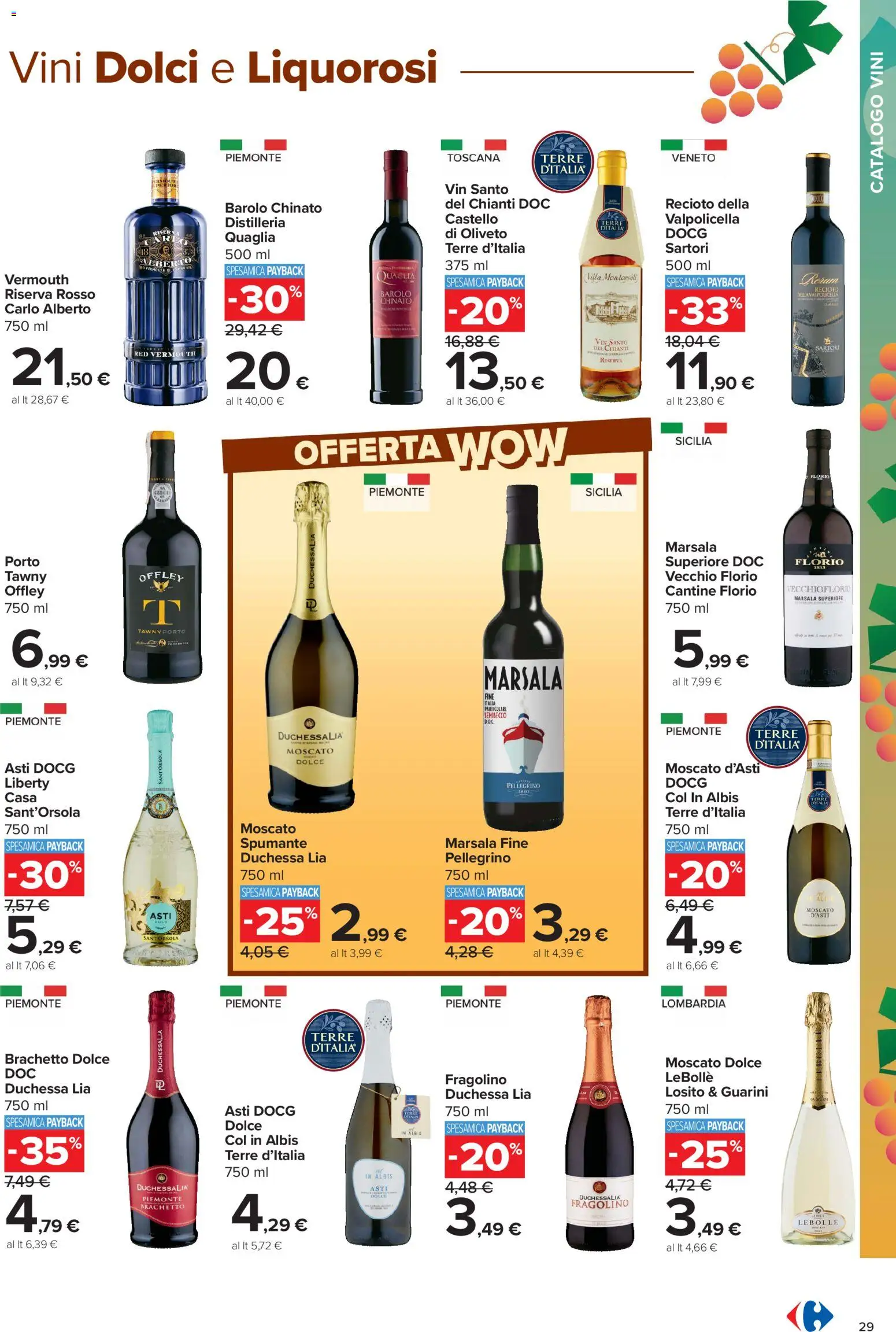 Volantino Carrefour del 05/10/2026 | Pagina: 29 | Prodotti: Spumante, Dolci