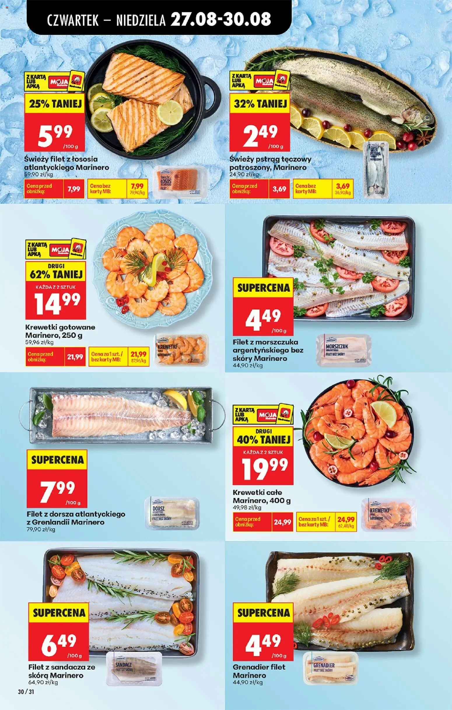 Biedronka Polsko leták - Codziennie niskie ceny od 27.08.2026 | Strana: 42 | Produkty: Losos, Filet, Karty