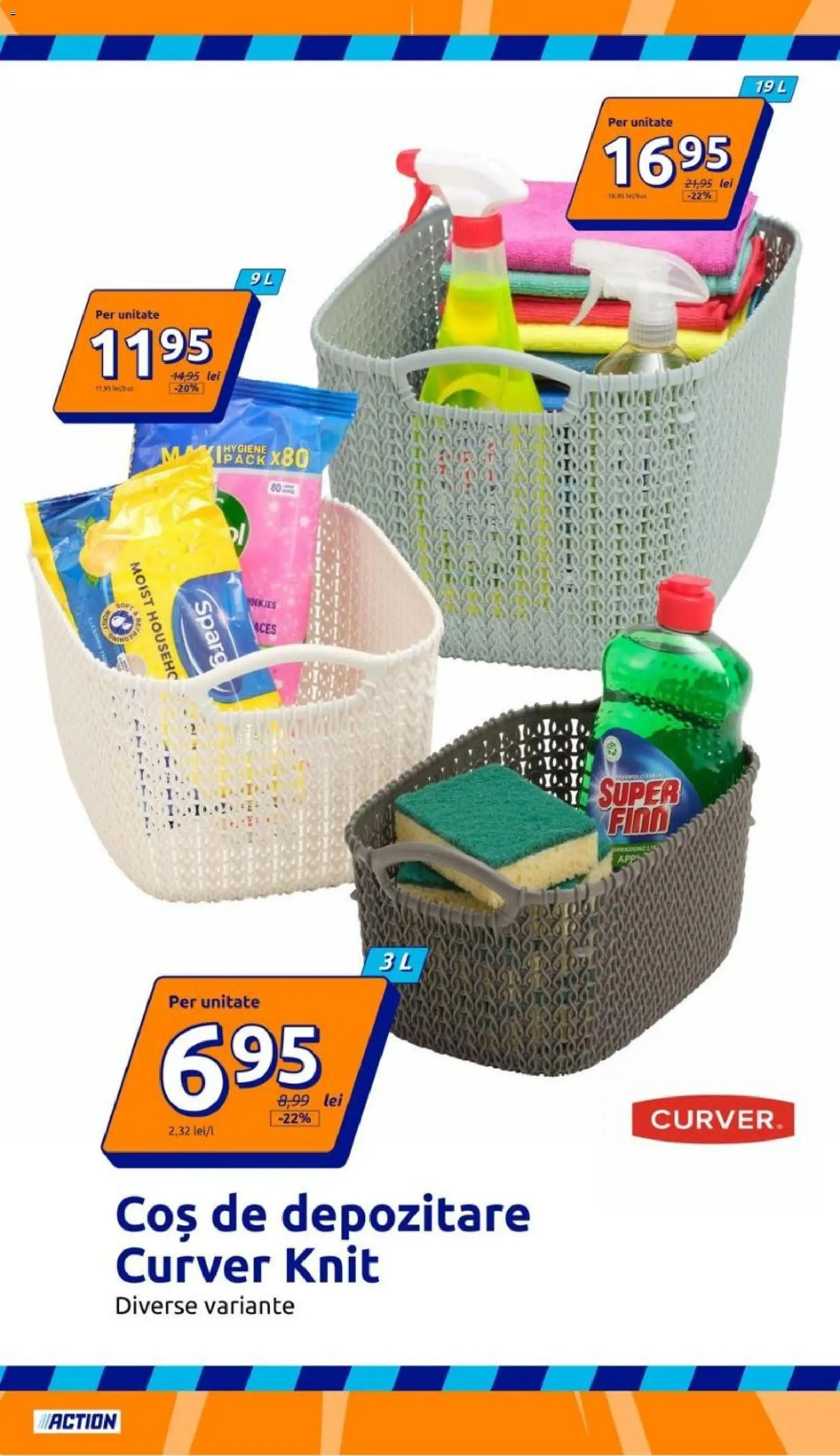 Noul catalog ACTION – valabil de la 30.09.2026 | Pagină: 22 | Produse: Coș, Depozitare