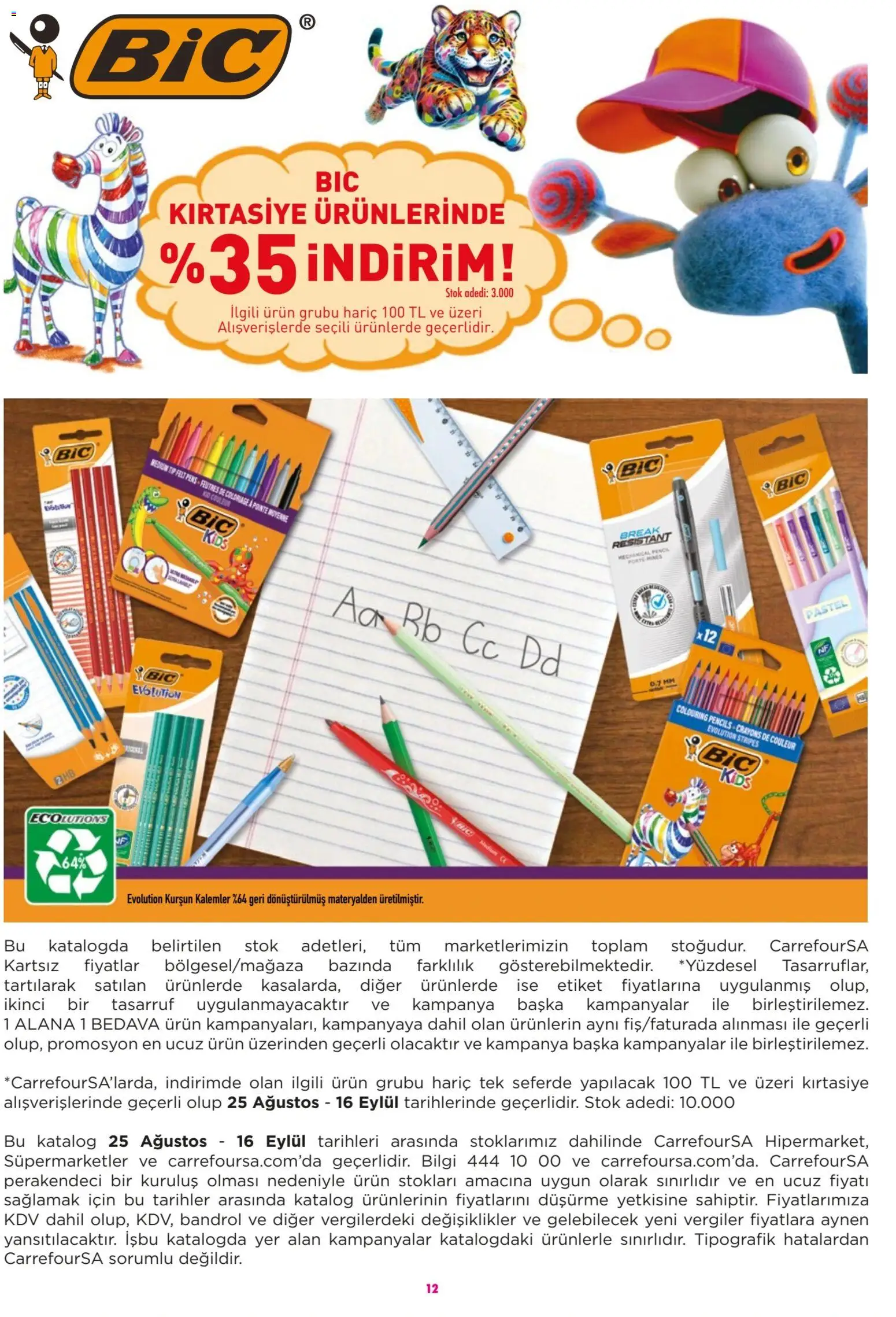 CarrefourSA - Okula dönüş - 26 Ağustos 2026 tarihinden itibaren geçerlidir | Sayfa: 12