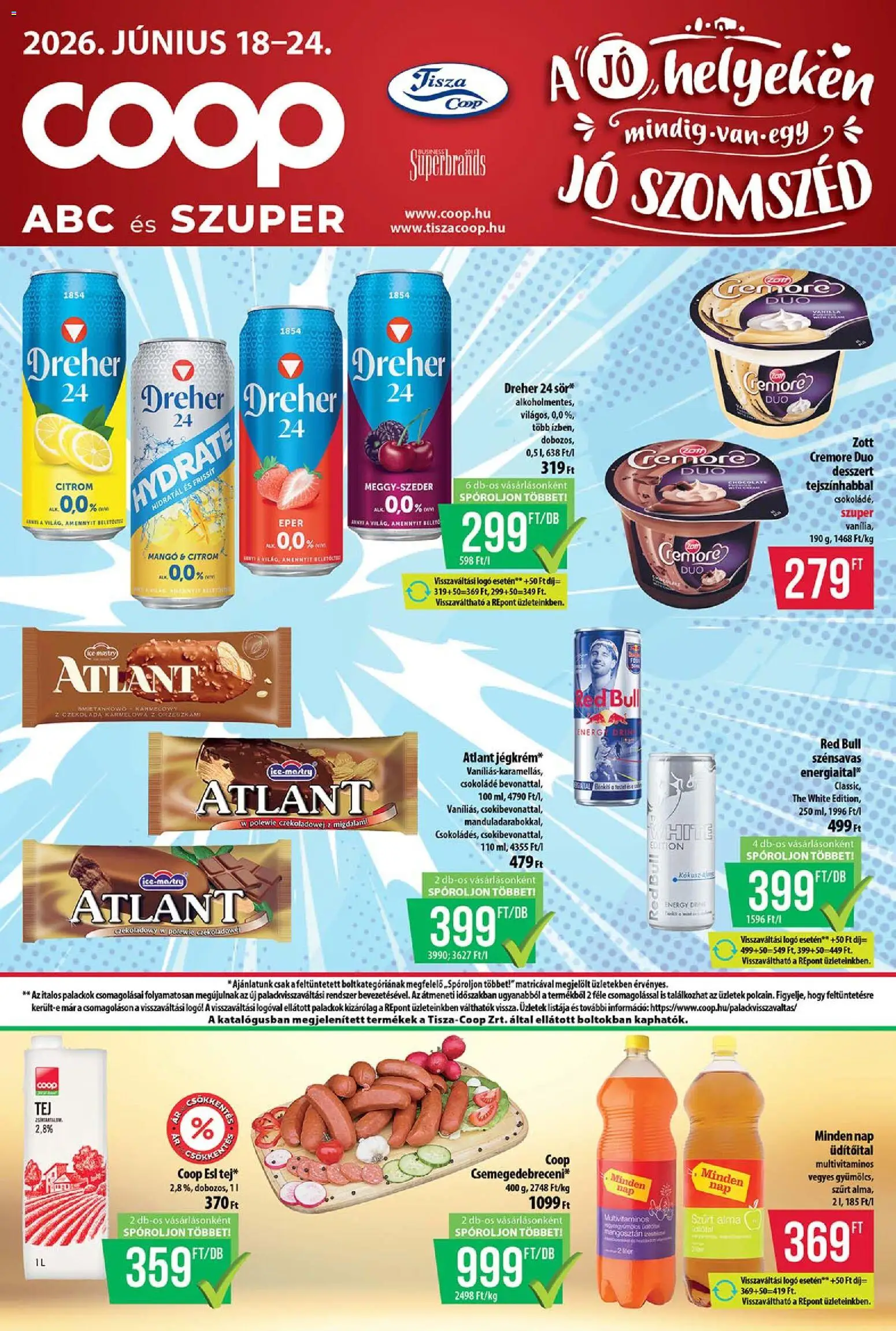 COOP akciós ujság - amely érvényes a következő dátumtól: 18.06.2026 | Oldal: 1