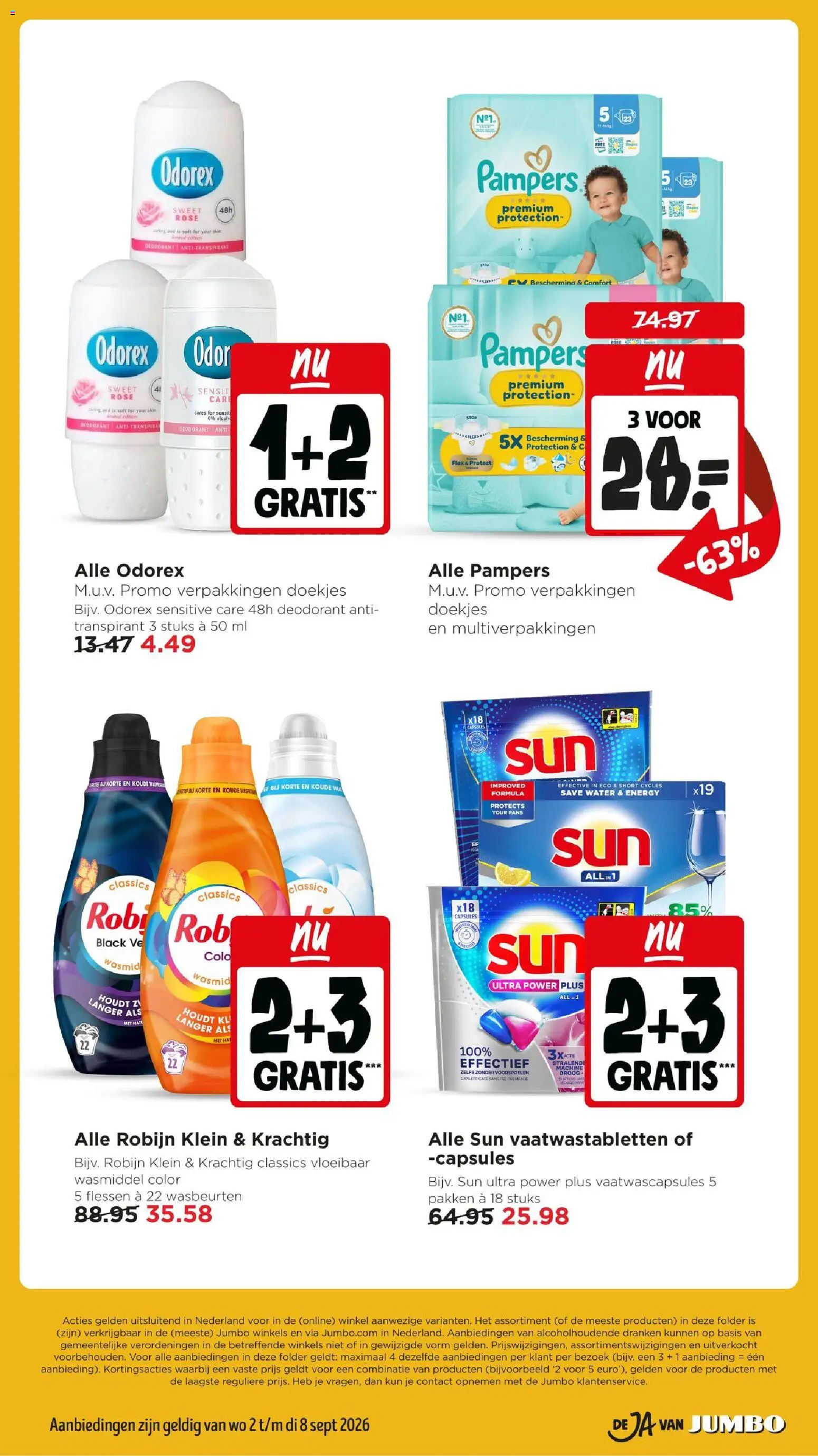 {H1} | Pagina: 33 | Producten: Vloeibaar wasmiddel, Wasmiddel, Pampers, Water