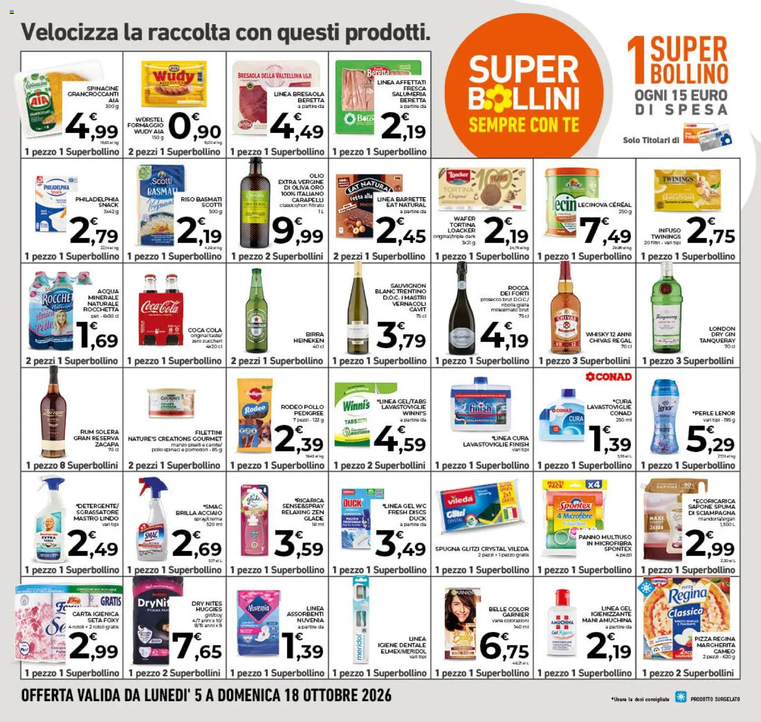 Volantino Conad del 07/10/2026 | Pagina: 23 | Prodotti: Riso Basmati, Carote, Olio, Olive