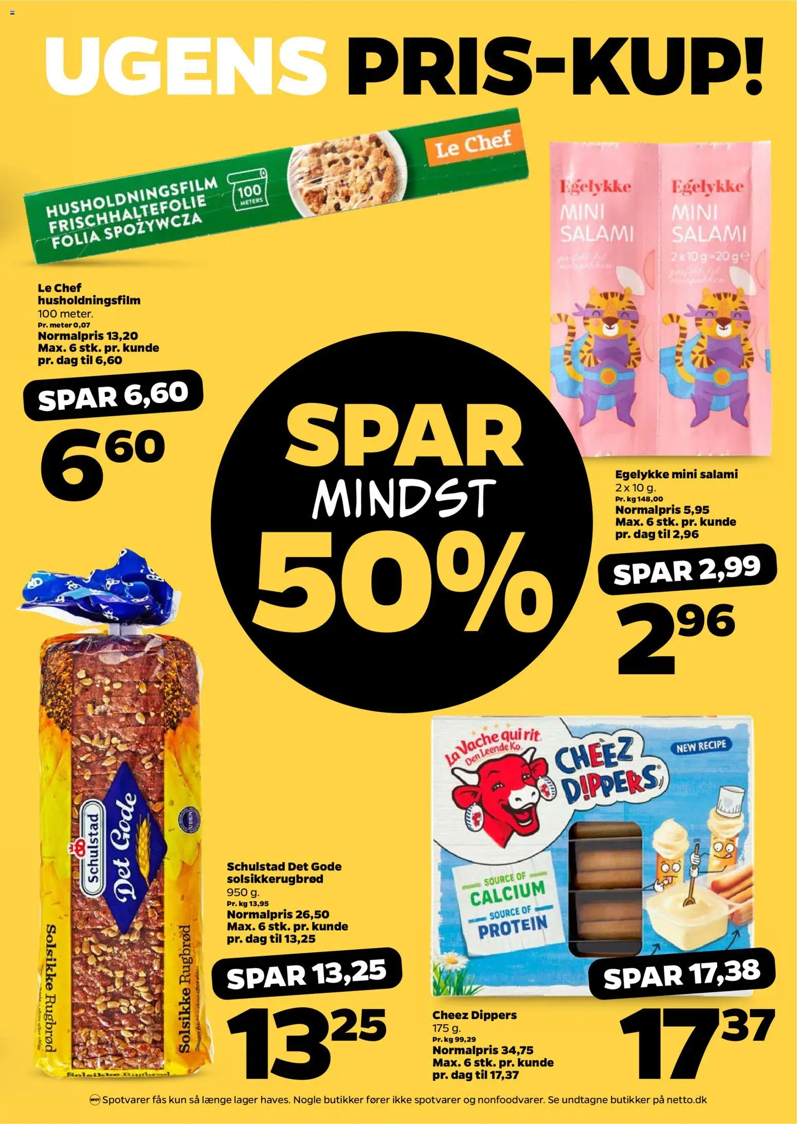 Netto tilbudsavis – gyldig fra 08/08/2026 | Side: 8 | Produkter: Salami, Rugbrød