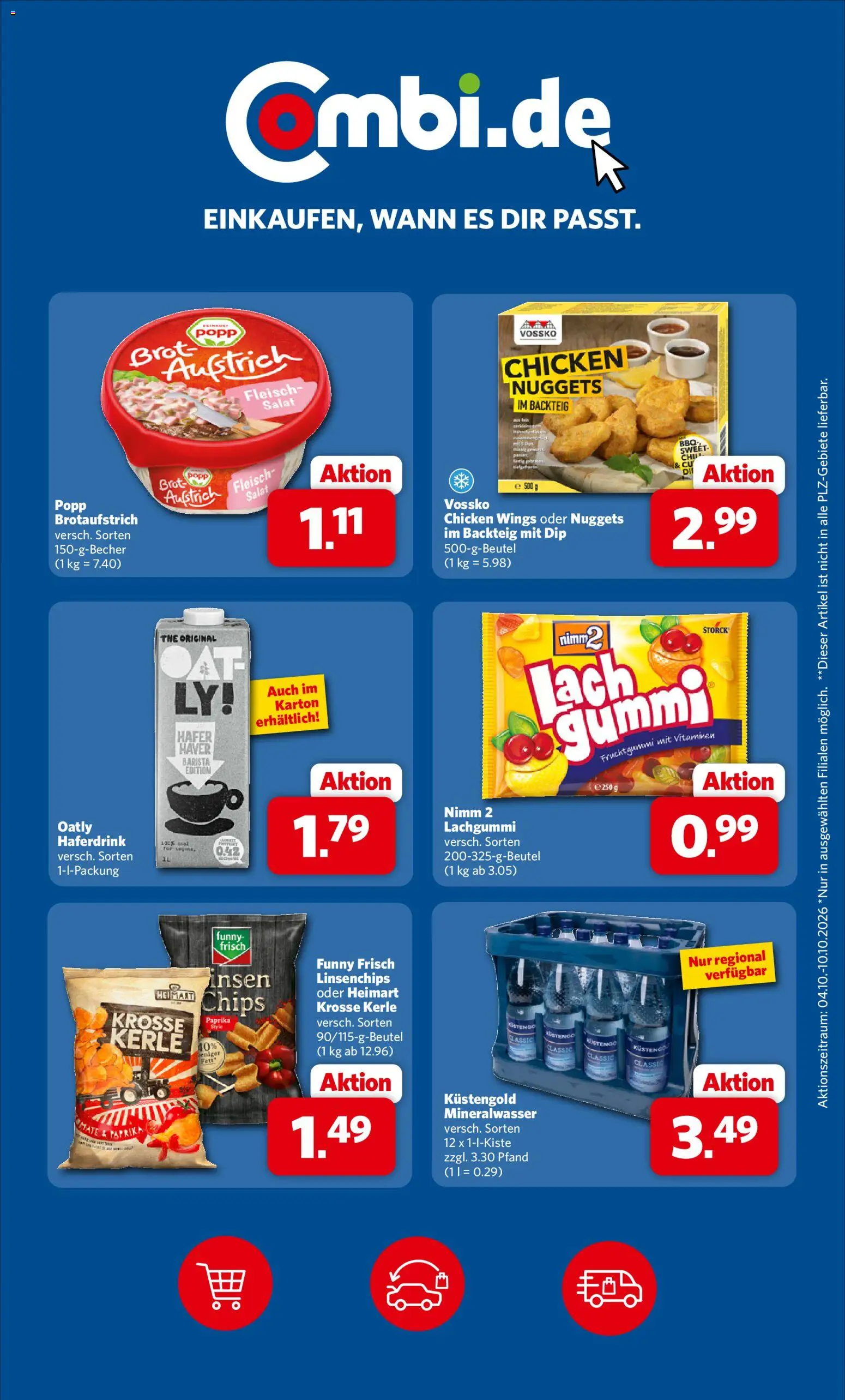 Combi Prospekt – gültig ab 05.10.2026 | Seite: 29 | Produkte: Funny frisch, Paprika, Oatly, Salat
