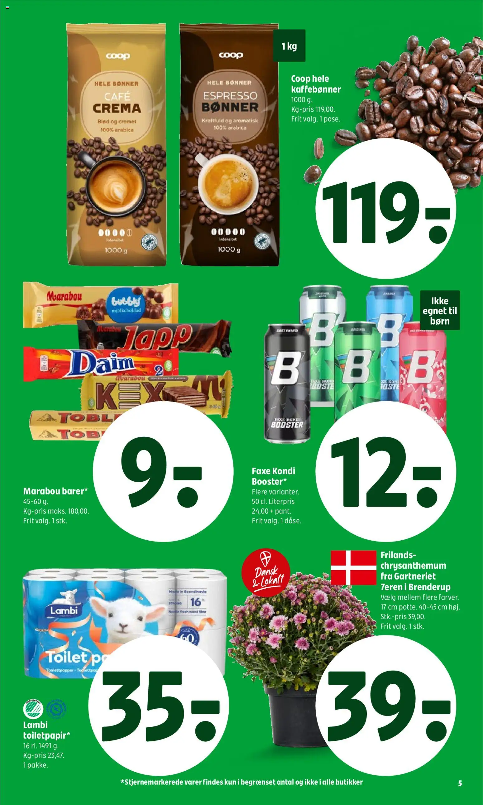 Coop 365 tilbudsavis – gyldig fra 13/08/2026 | Side: 7 | Produkter: Toilet, Bønner, Faxe Kondi