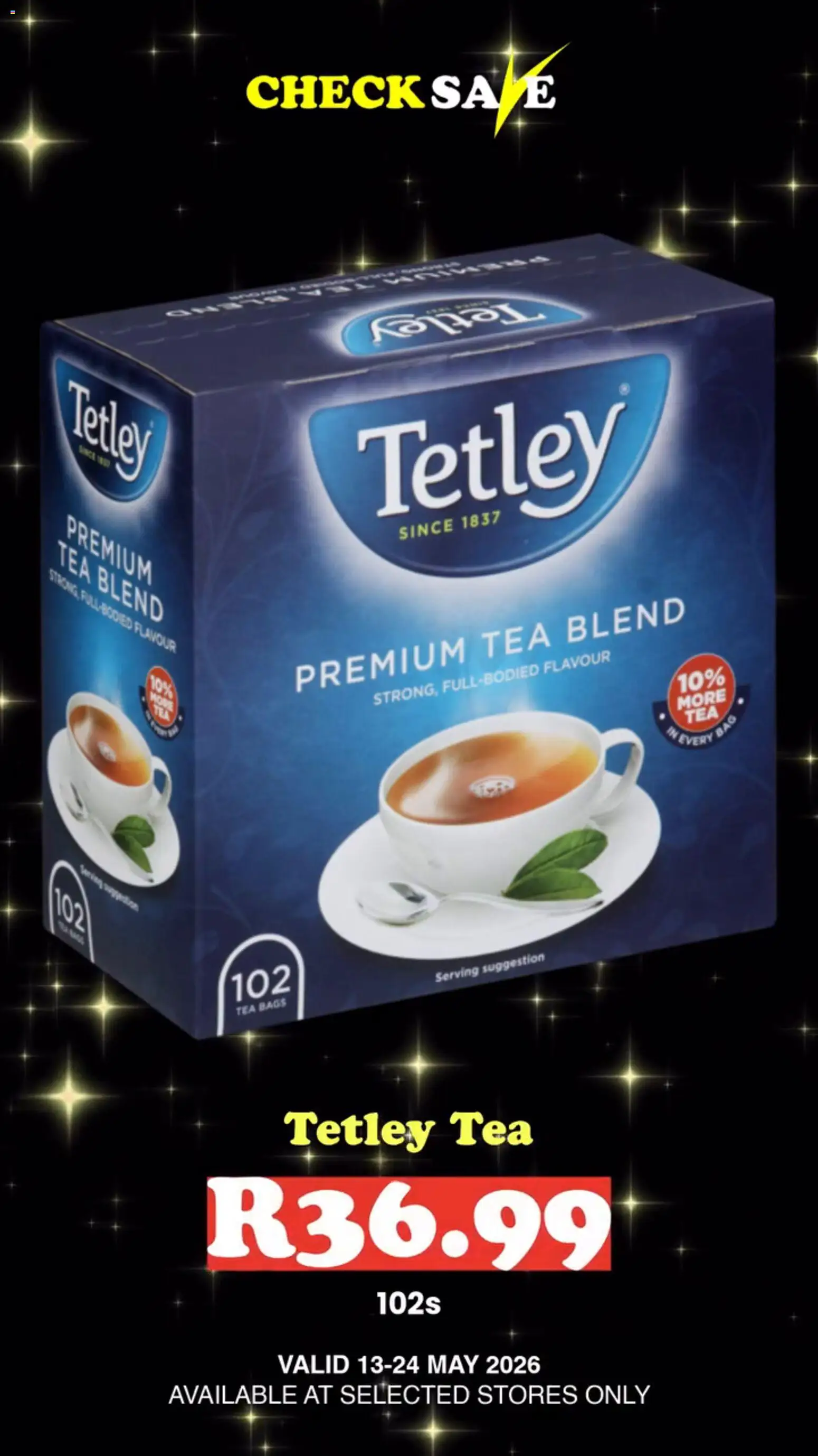 New Check Save catalogue – valid from 13.05.2026 | Page: 7 | Products: Bag, Tea