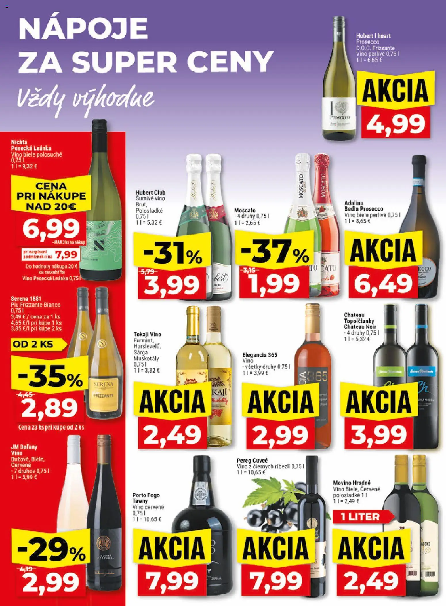 Nové Klas akcie – leták je platný od 15.06.2026 | Strana: 21 | Produkty: Víno, Prosecco, Šumivé víno