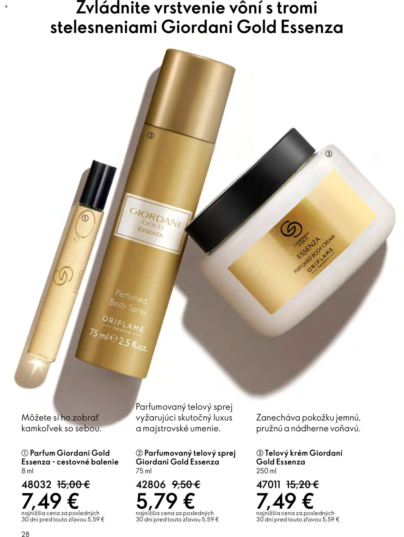 Nové Oriflame akcie – leták je platný od 27.05.2026 | Strana: 28 | Produkty: Telový krém, Krém