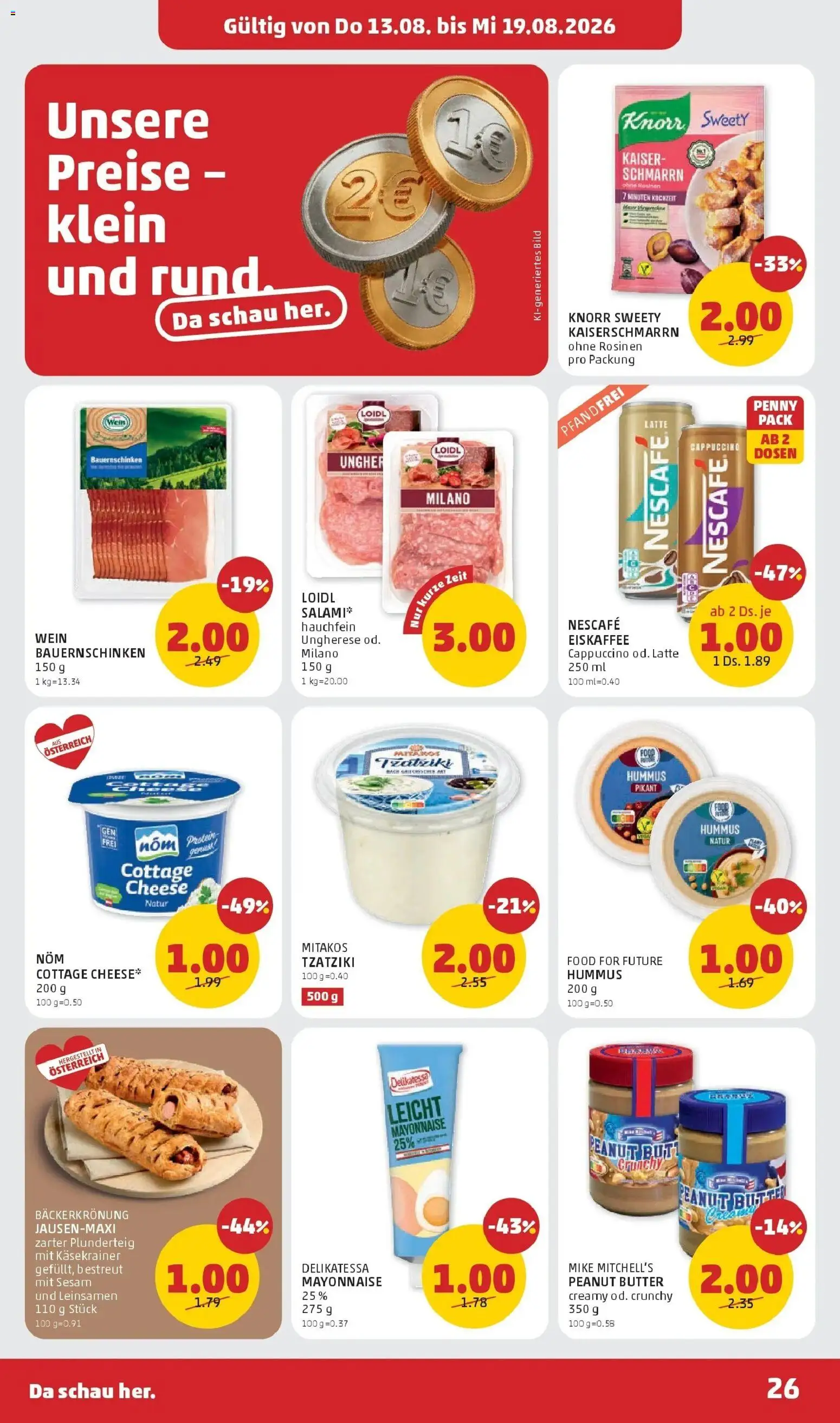 Penny Markt Die ganze Woche sparen ab (13.08.2026) - Angebote, Prospekt | Seite: 26