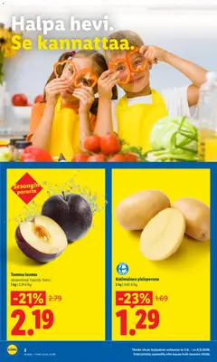 Lidl-mainoslehti voimassa 03/09/2026 alkaen | Sivu: 2 | Tuotteet: Luumu