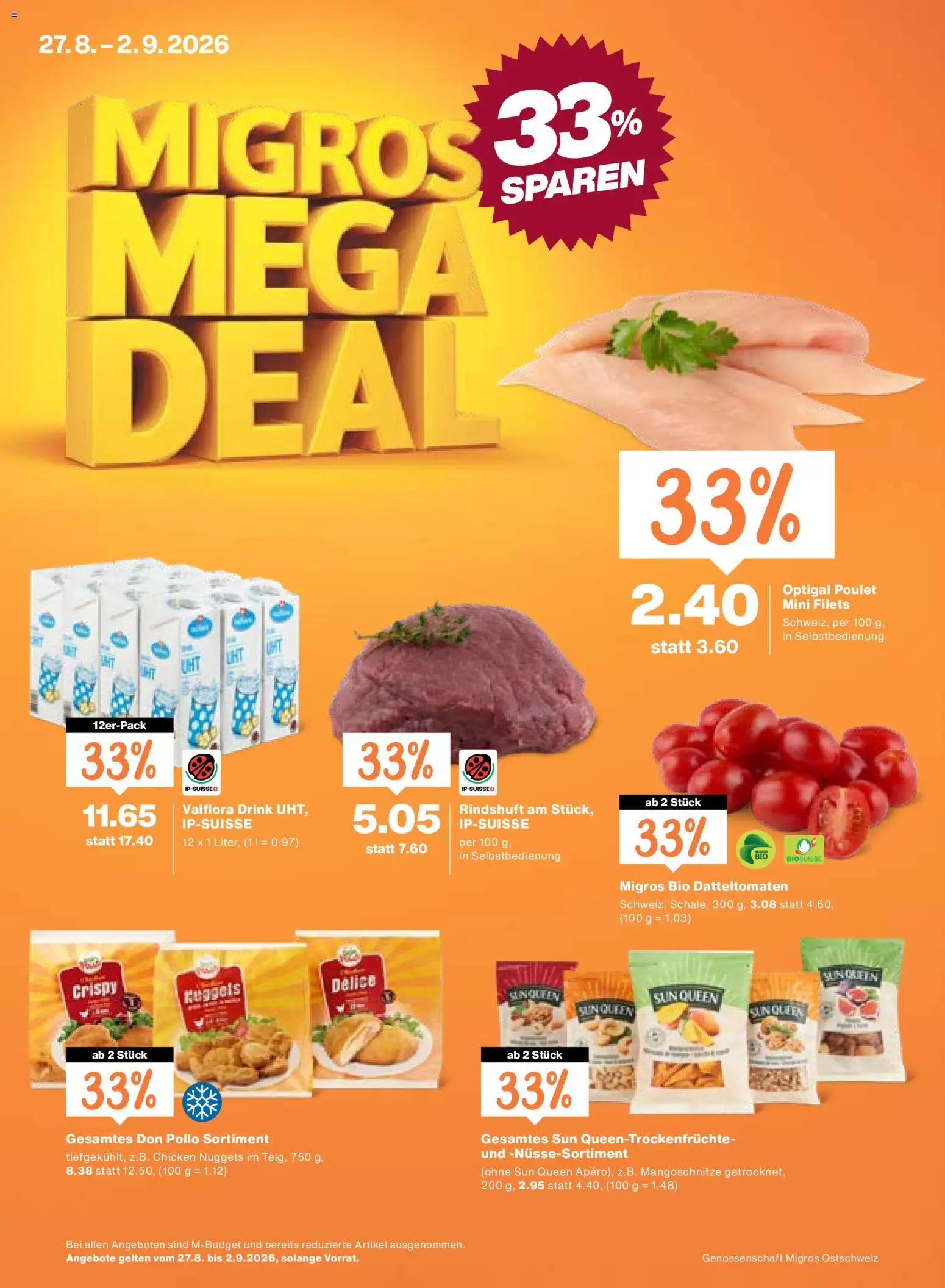Migros aktionen – gültig ab 27.08.2026 | Seite: 1