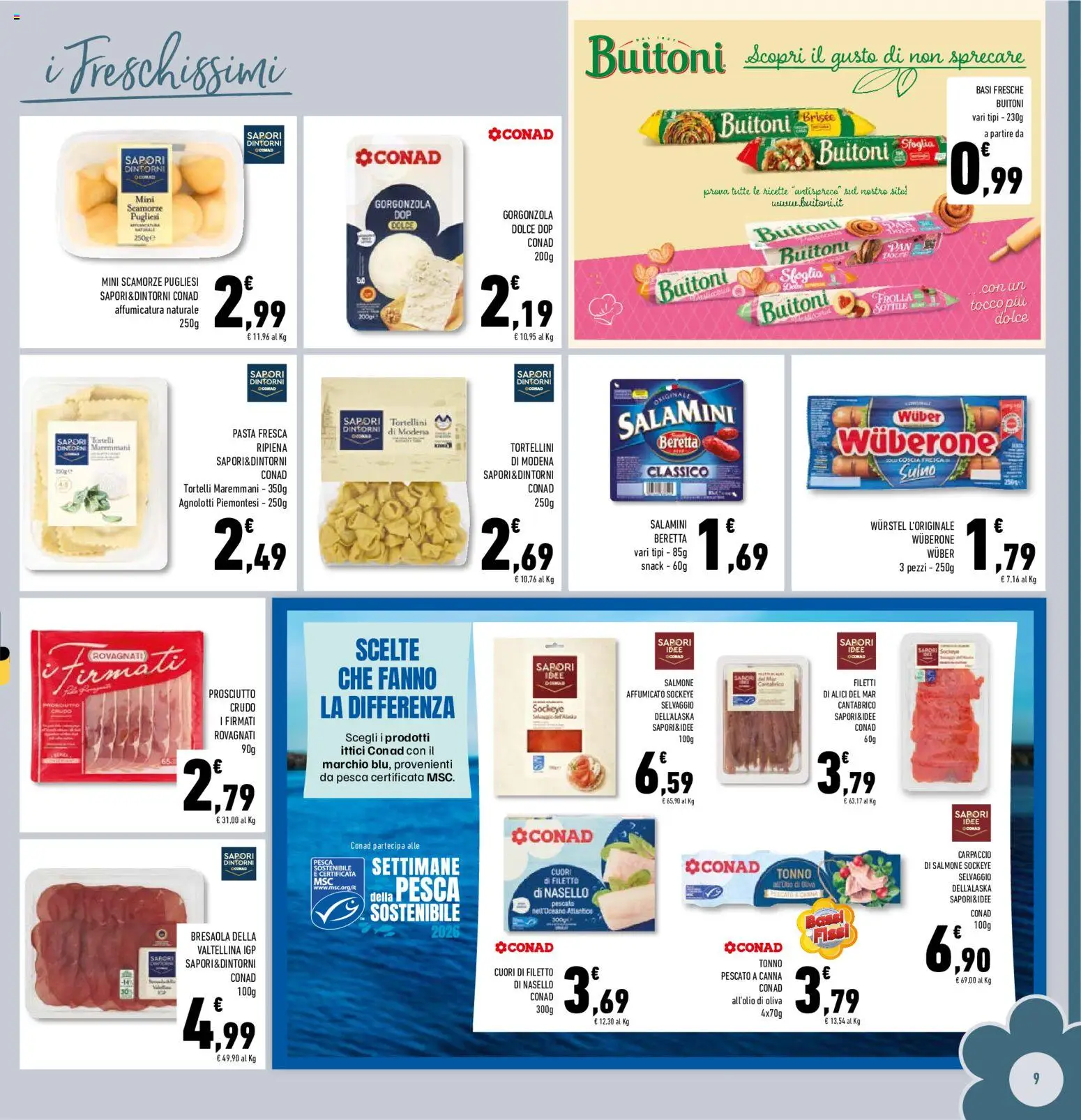 Volantino Conad del 07/10/2026 | Pagina: 9