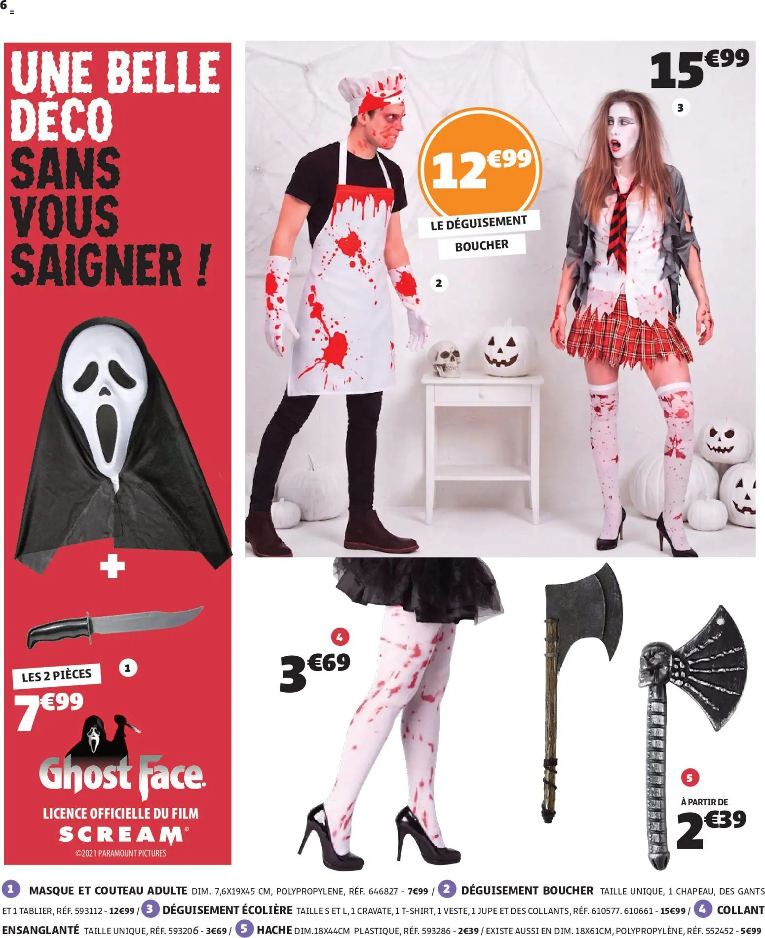 {H1} | Page: 6 | Produits: Collant, Masque, Jupe, Gants