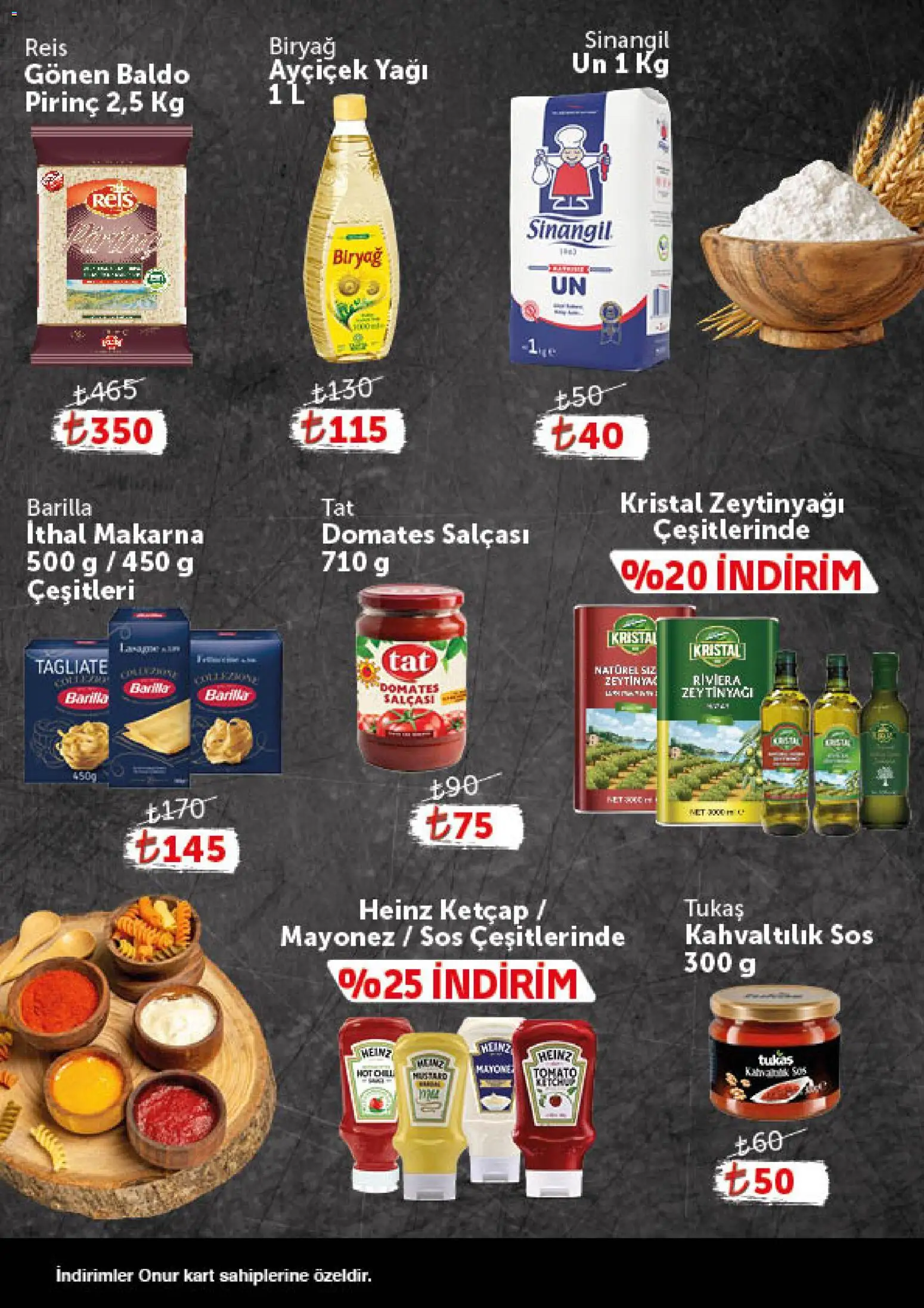 Onur Market - Katalog Gurme - 30 Haziran 2026 tarihinden itibaren geçerlidir | Sayfa: 6 | Ürünler: Domates, Pirinç, Makarna, Ketçap