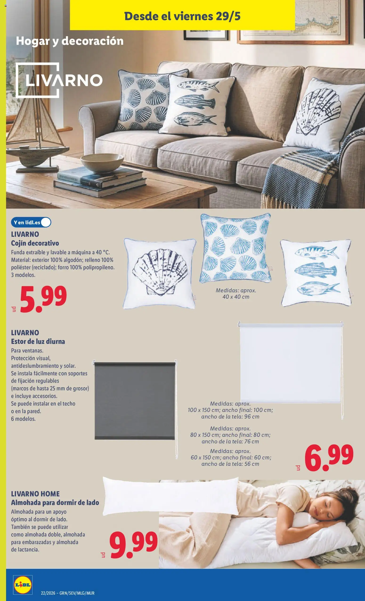 Lidl folleto de bazar │ válido desde el 25.05.2026 | Página: 32 | Productos: Funda, Body, Almohada, Cojín