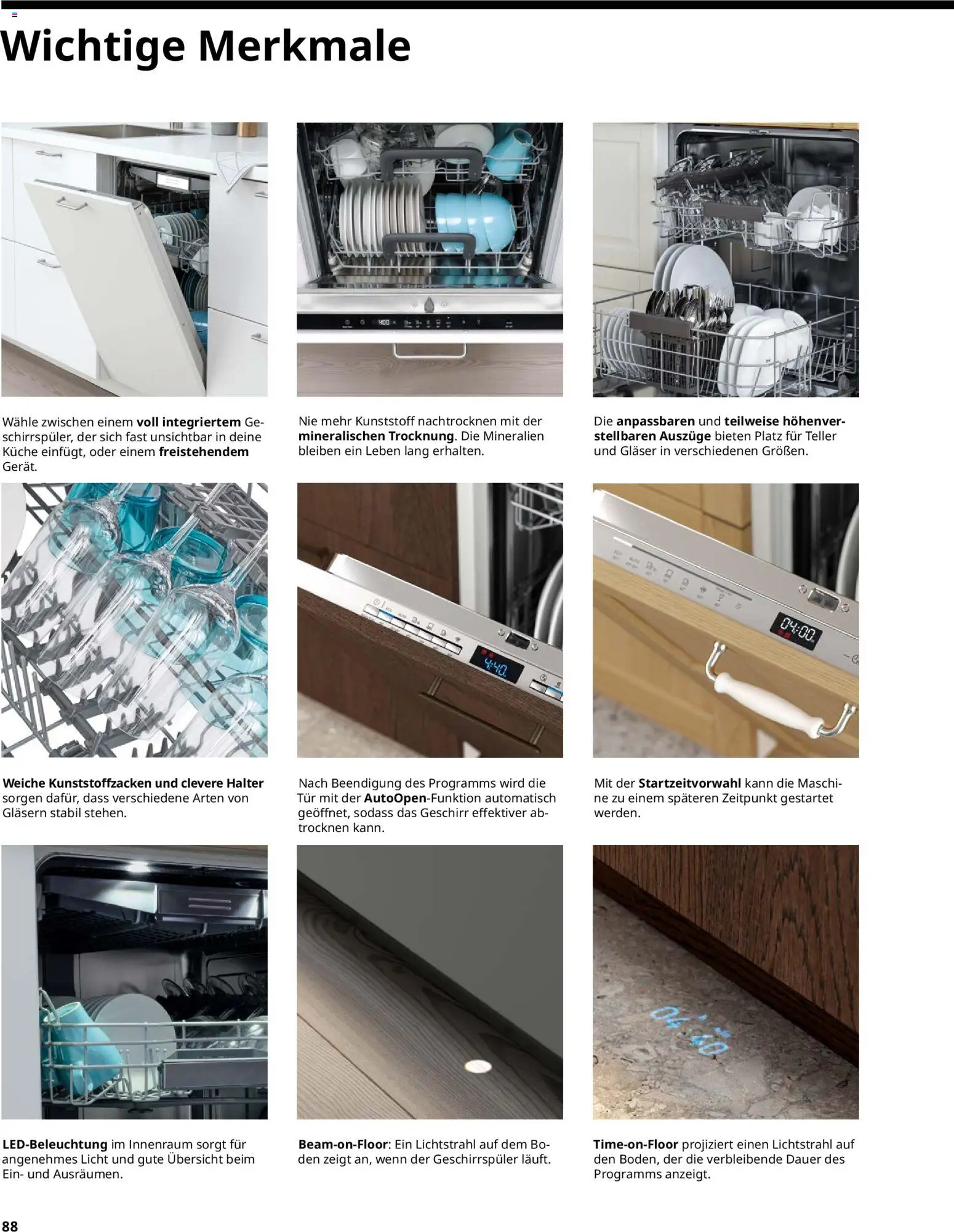 Ikea Elektrogeräte – gültig ab 02.01.2026 | Seite: 88 | Produkte: Geschirrspüler, Küche, Tür