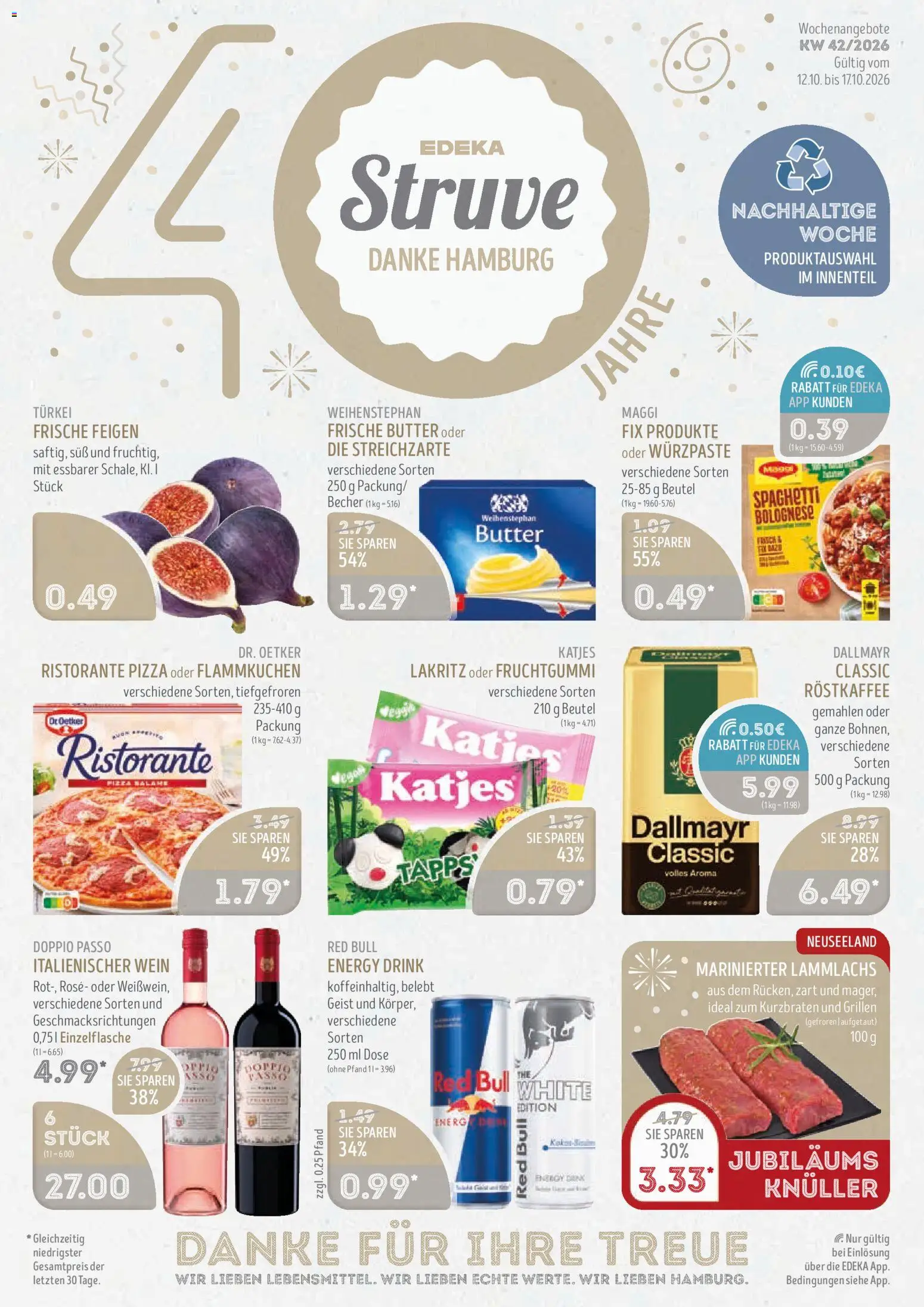Edeka Struve Prospekt – gültig ab 12.10.2026 | Seite: 1 | Produkte: Red bull, Maggi, Katjes, Dallmayr