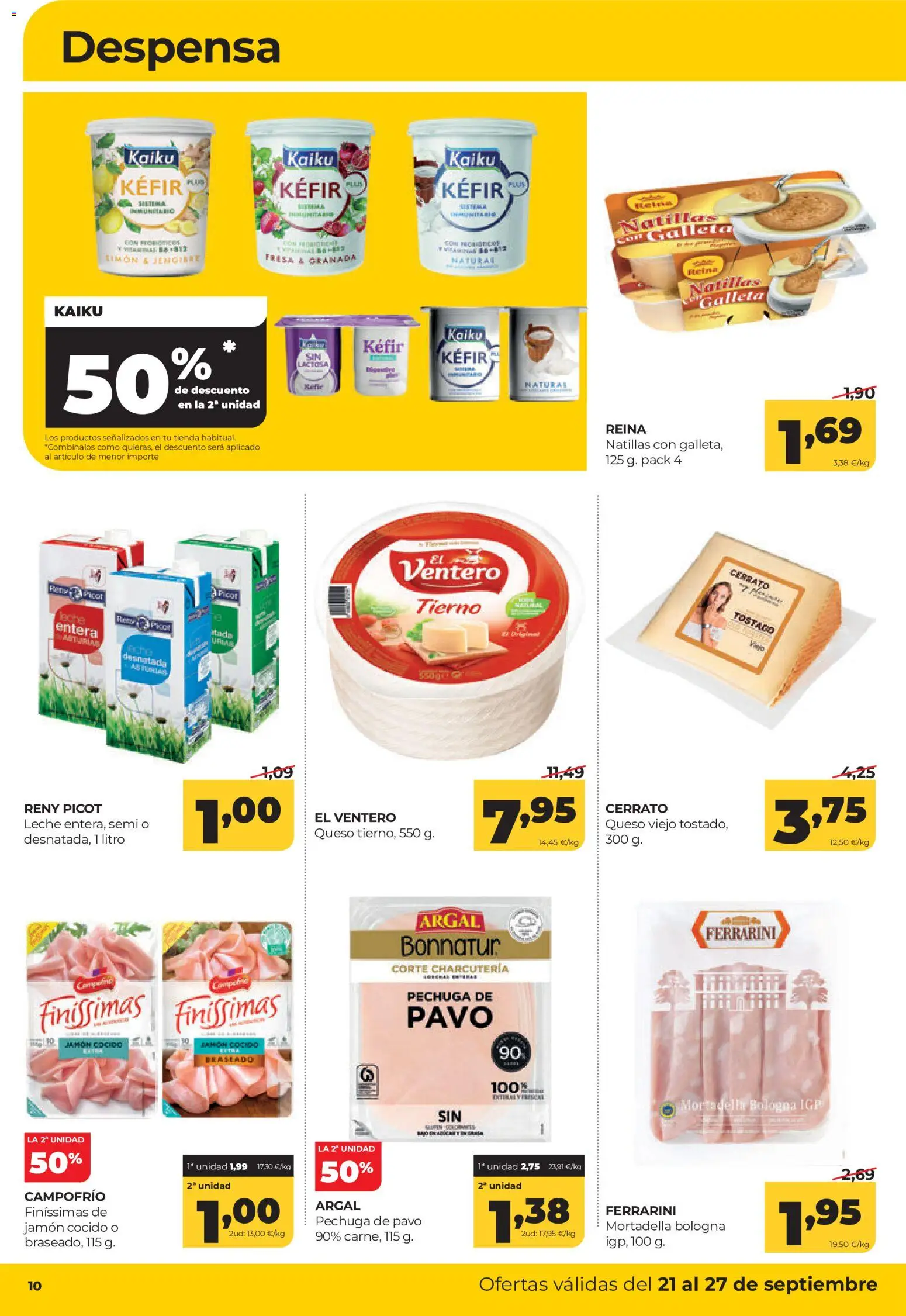 Alimerka folleto Castilla y León │ válido desde el 21/09/2026 | Página: 10 | Productos: Jengibre, Kéfir, Leche, Granada