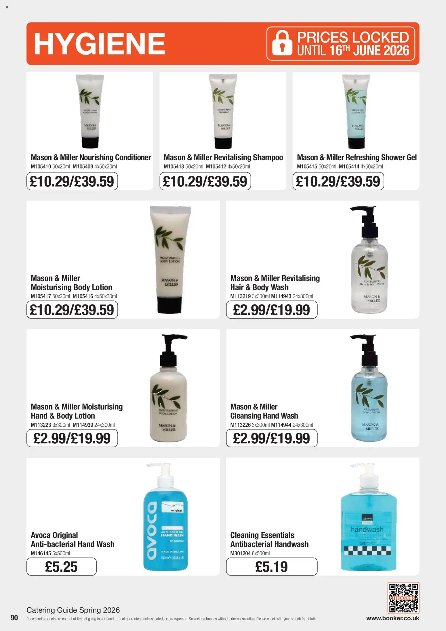 {H1} | Page: 90 | Products: Shower, Shampoo, Conditioner, Shower gel