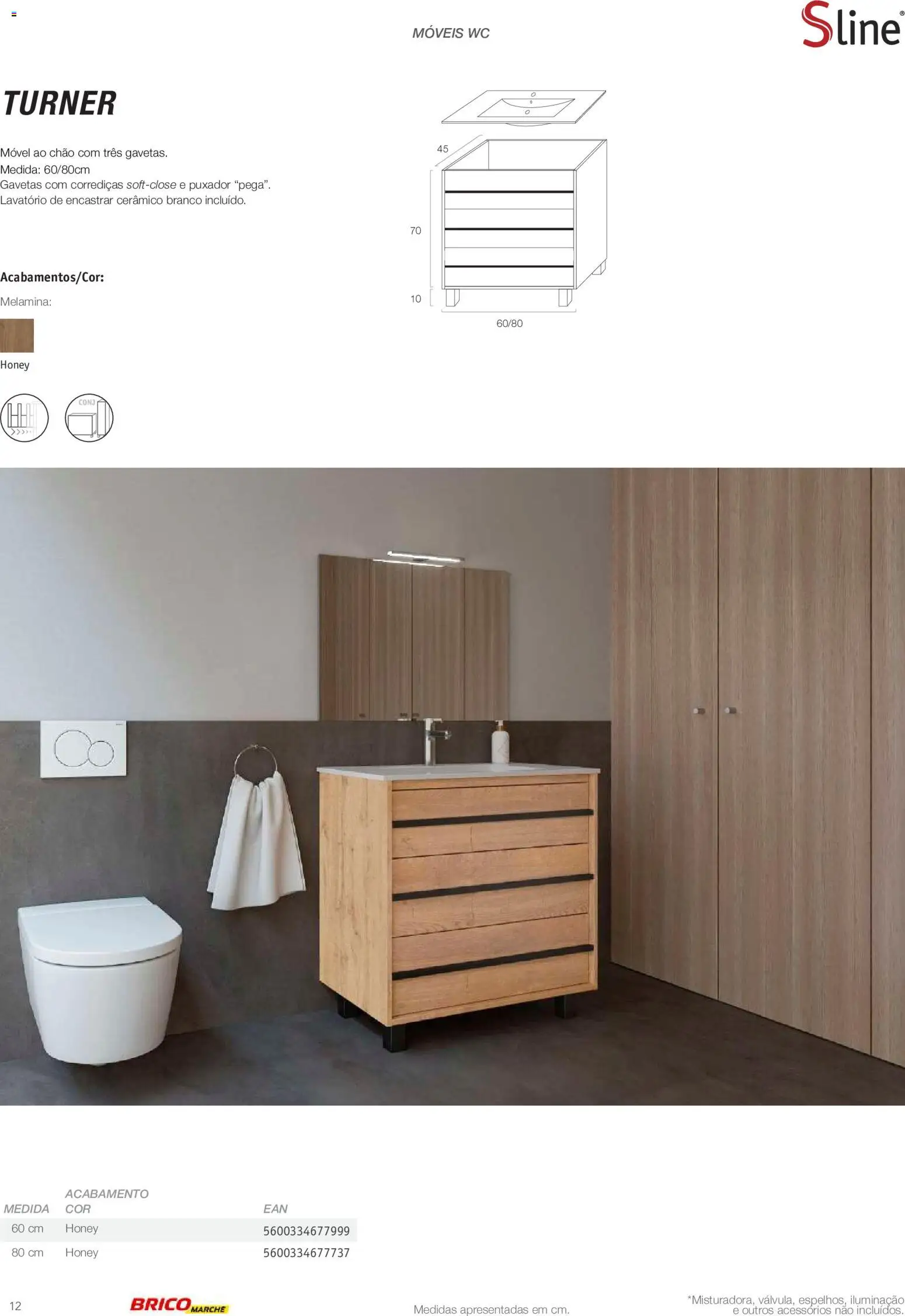 BricoMarché Catálogo de Inspiração Banho │ válido de 15.06.2026 | Página: 12 | Produtos: Lavatório