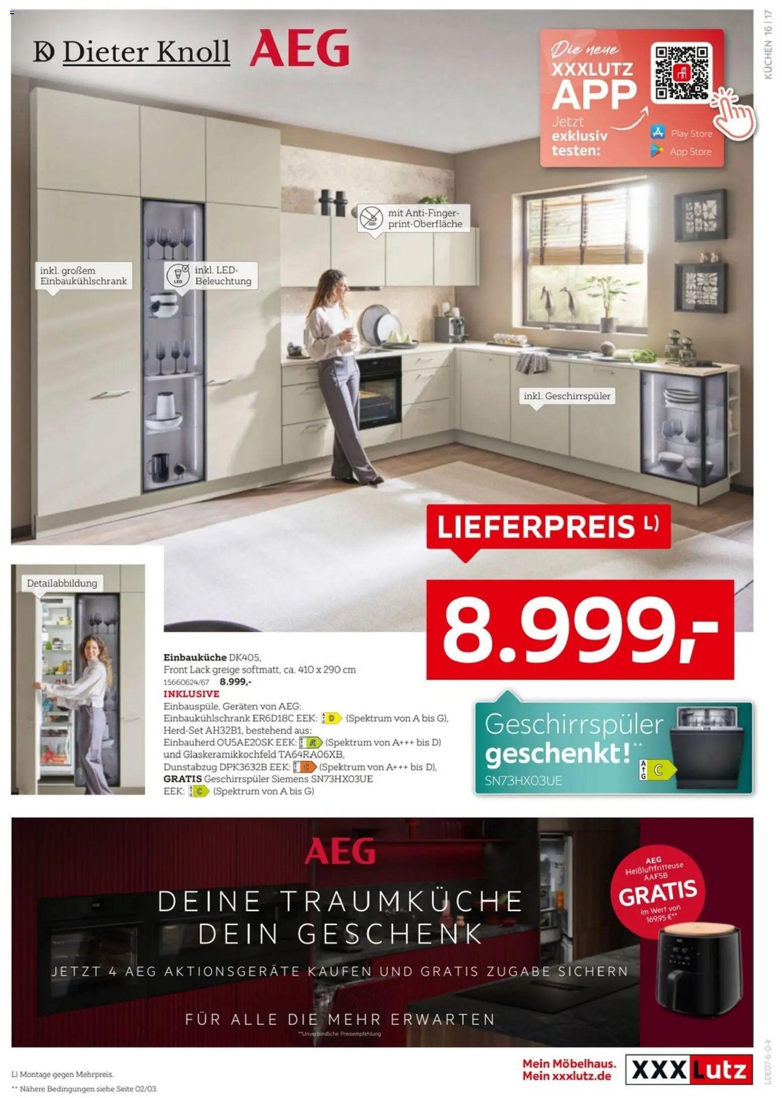 XXXLutz Nr. 1 bei Küchen – gültig ab 04.07.2026 | Seite: 17 | Produkte: Siemens, Geschirrspüler, Einbauküche, Kuchen