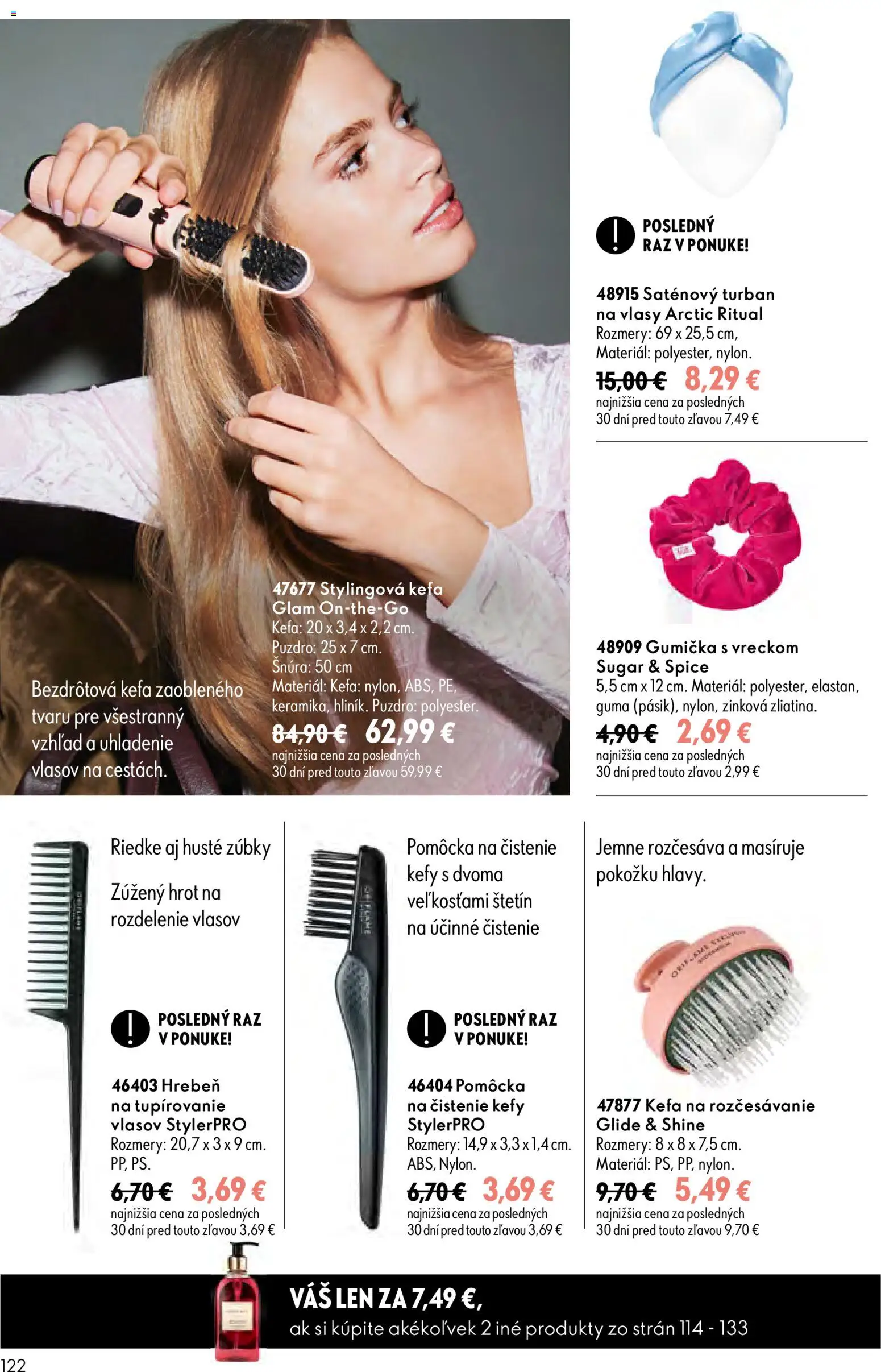 Nové Oriflame akcie – leták je platný od 29.07.2026 | Strana: 122 | Produkty: Hrebeň, Kefa, Puzdro