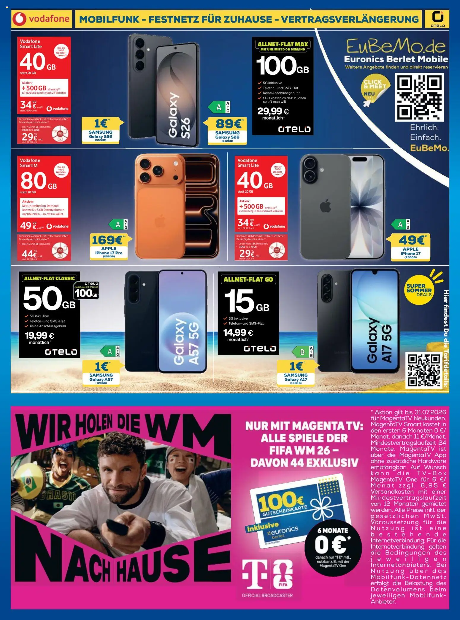 Euronics Prospekt Berlet – gültig ab 25.06.2026 | Seite: 15 | Produkte: Samsung, Iphone, Apple, Telefon
