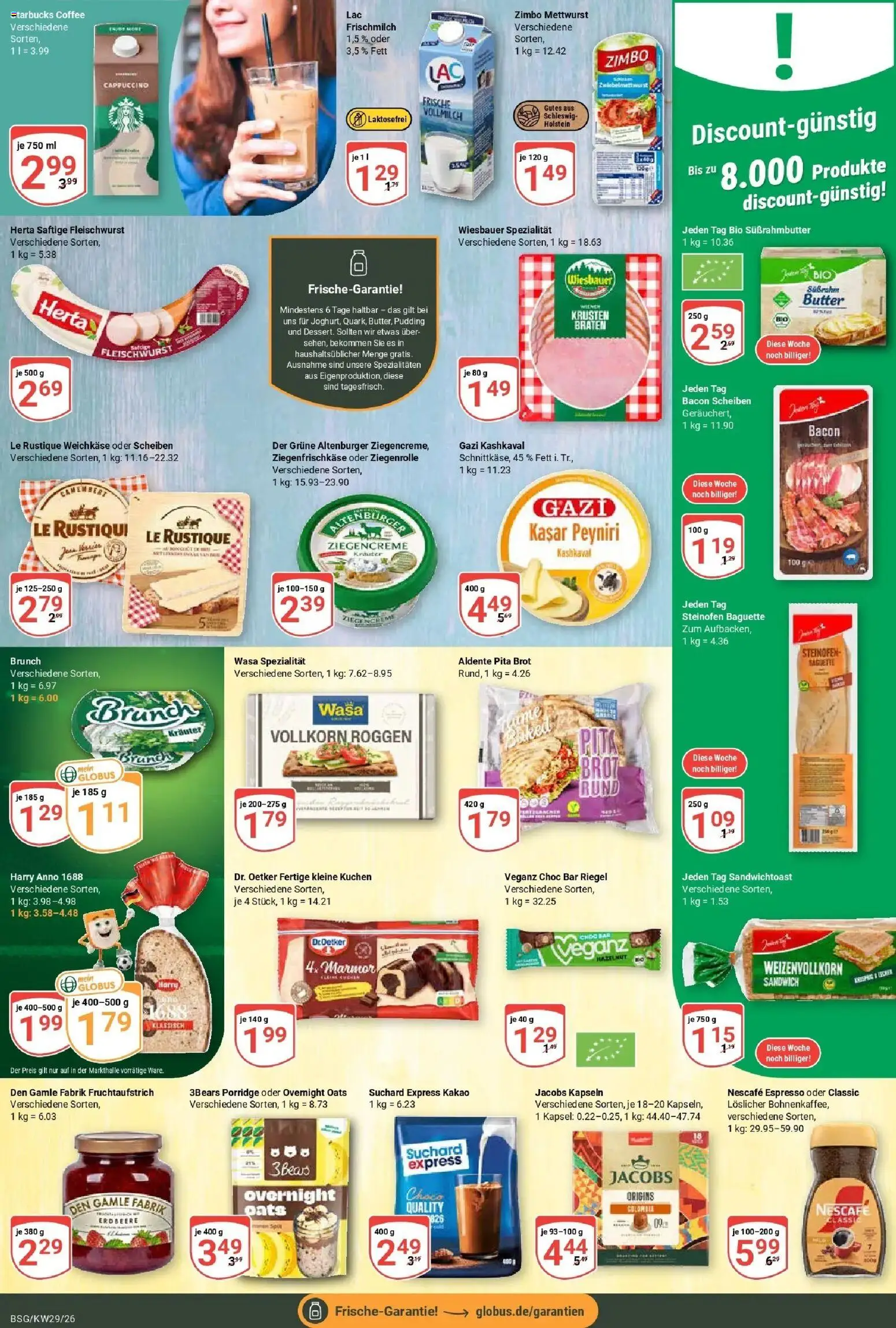 Globus Prospekt Braunschweig – gültig ab 13.07.2026 | Seite: 12 | Produkte: Butter, Pudding, Brot, Kuchen