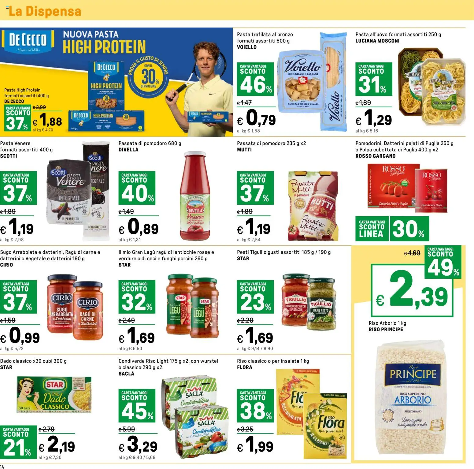 Volantino Iper del 11.05.2026 | Pagina: 14 | Prodotti: Lenticchie, Pomodori, Wurstel, Penne
