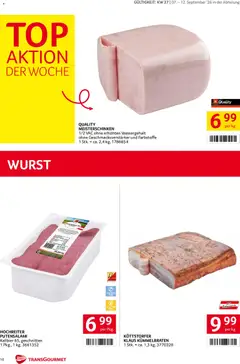 Transgourmet Flugblatt ab 07.09.2026 gültig | Seite: 10 | Produkte: Wurst